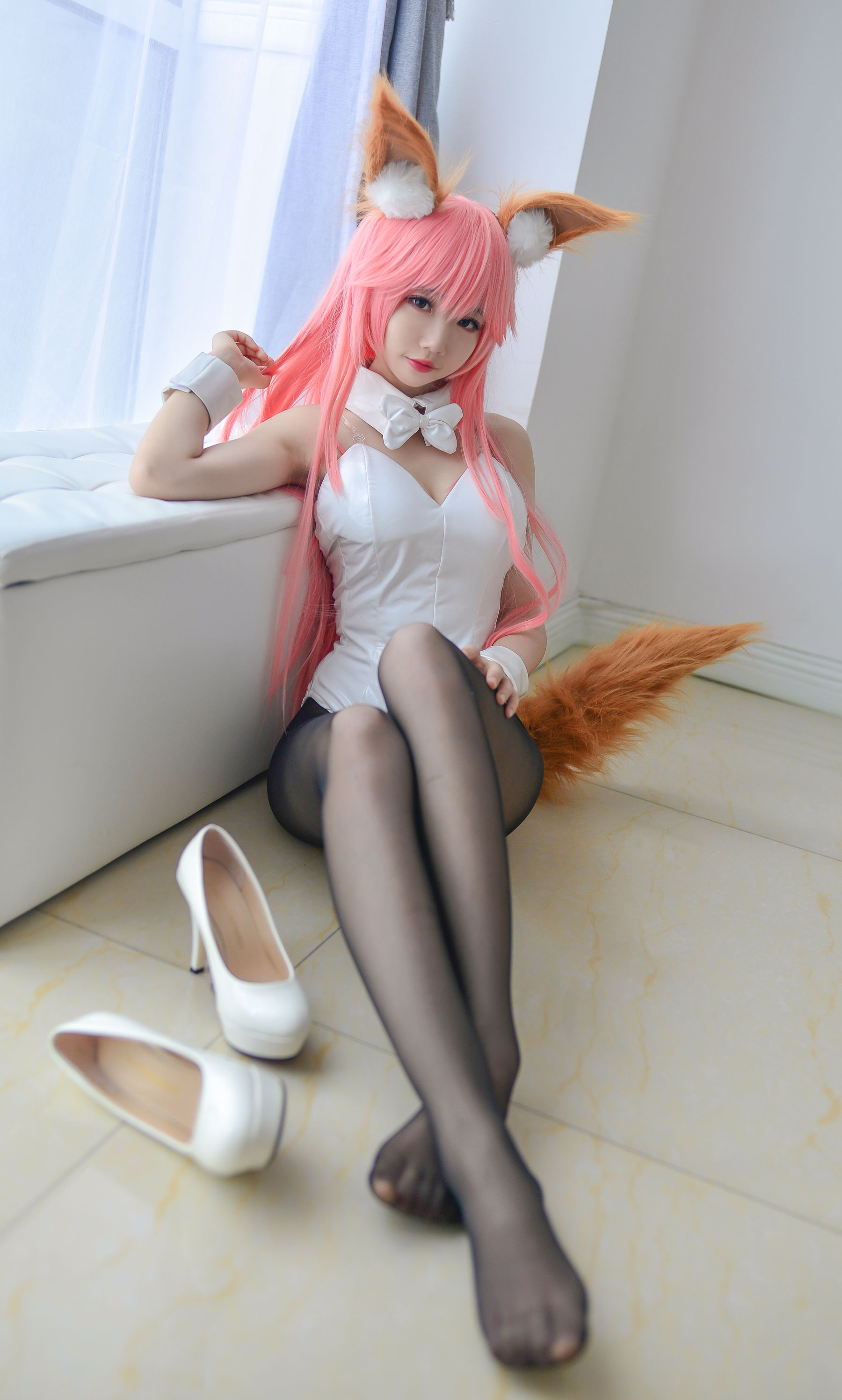 Cos小姐姐雪琪 玉藻前兔女郎-图29