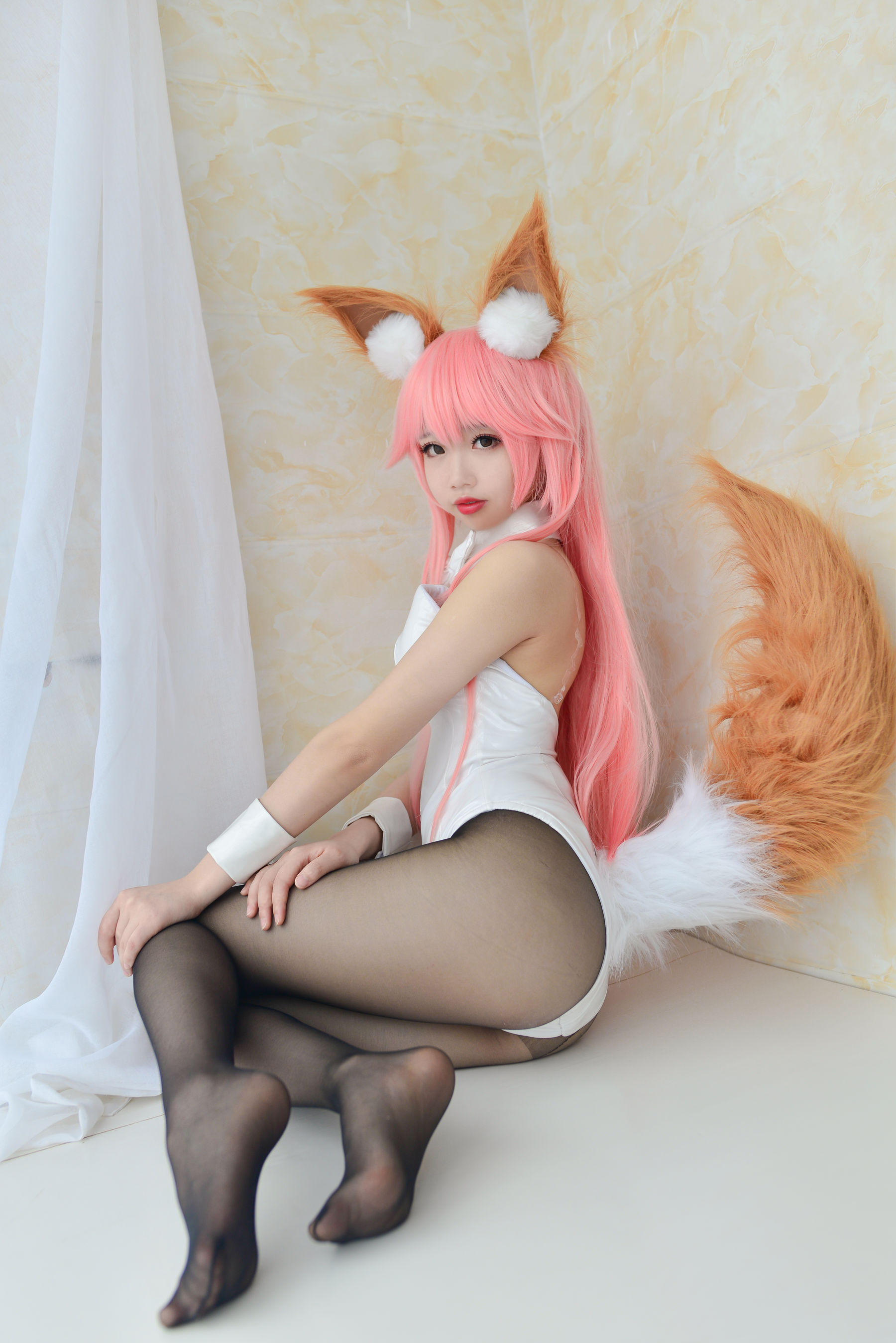 Cos小姐姐雪琪 玉藻前兔女郎-图6