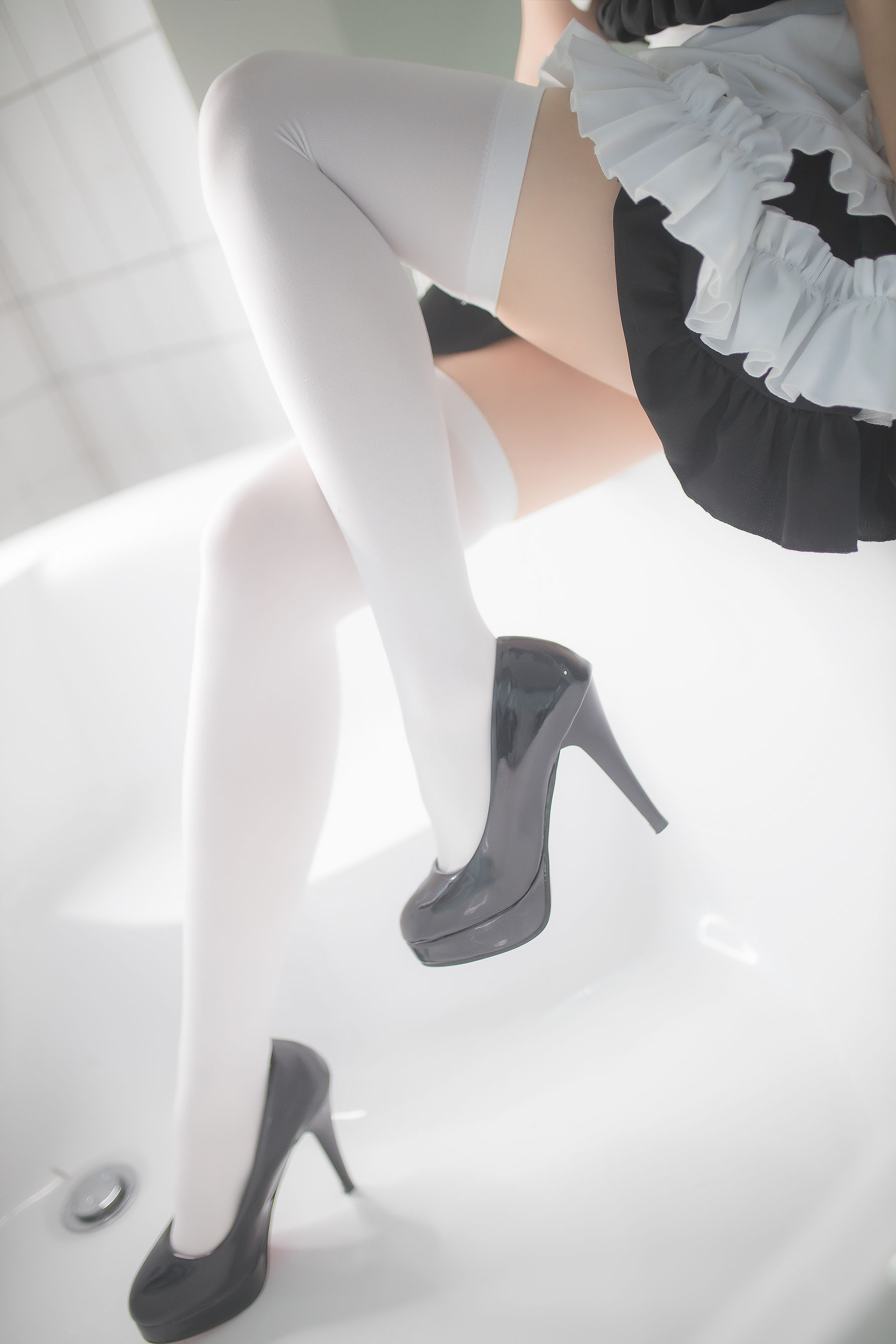 Cos小姐姐雪琪 白丝女仆-图23
