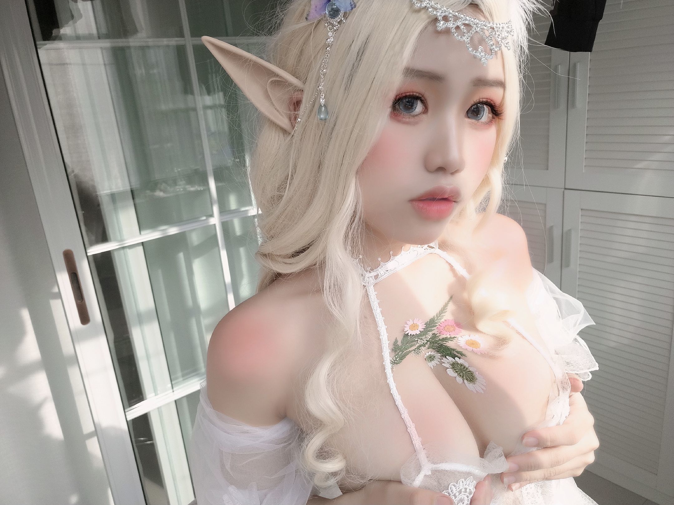 一笑芳香沁写真 少女与花-图9