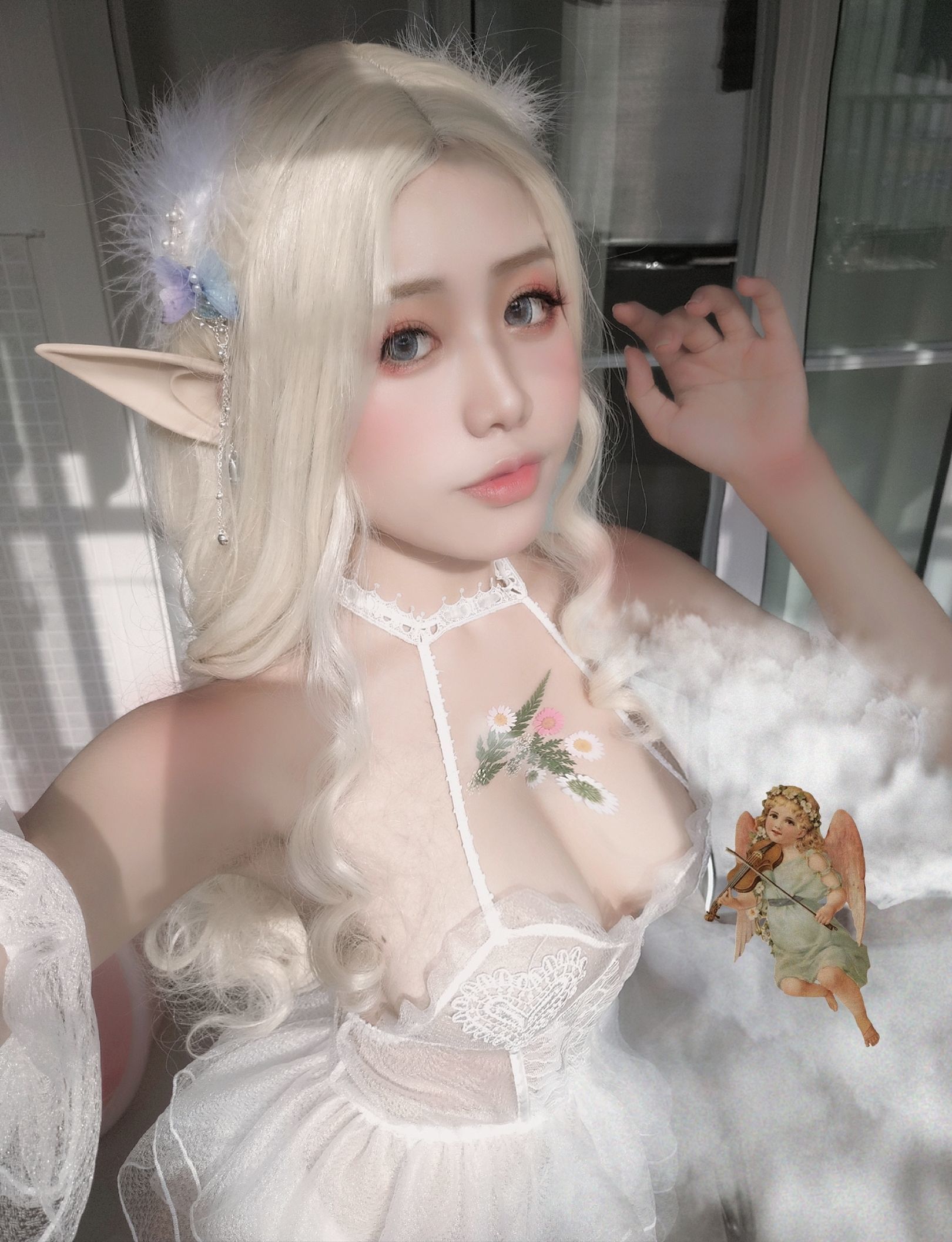 一笑芳香沁写真 少女与花-图6