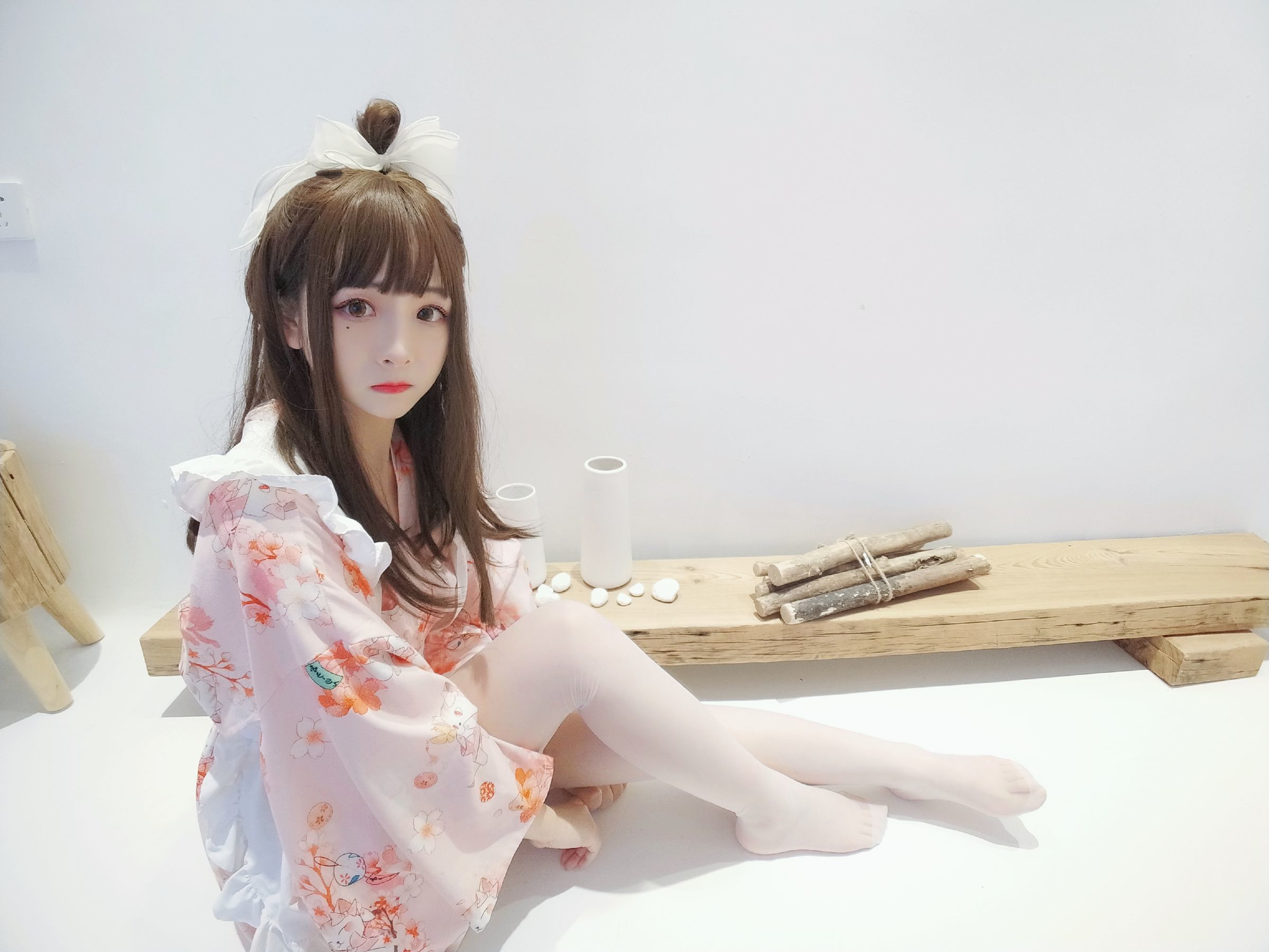 二次元美女古川kagura 浴衣女仆-图9