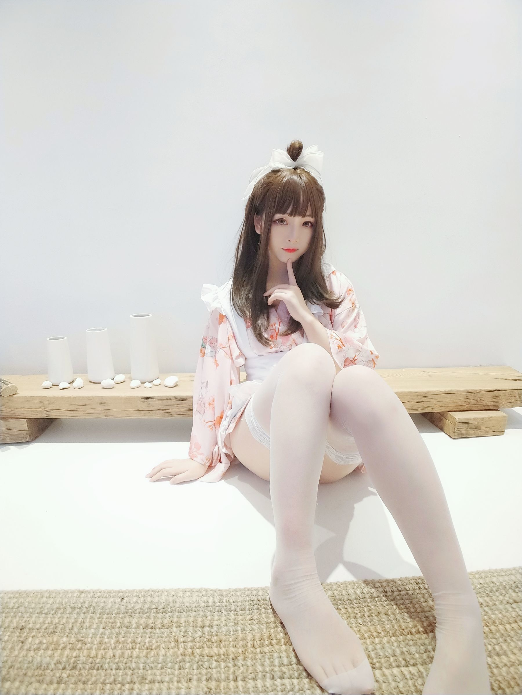 二次元美女古川kagura 浴衣女仆-图11