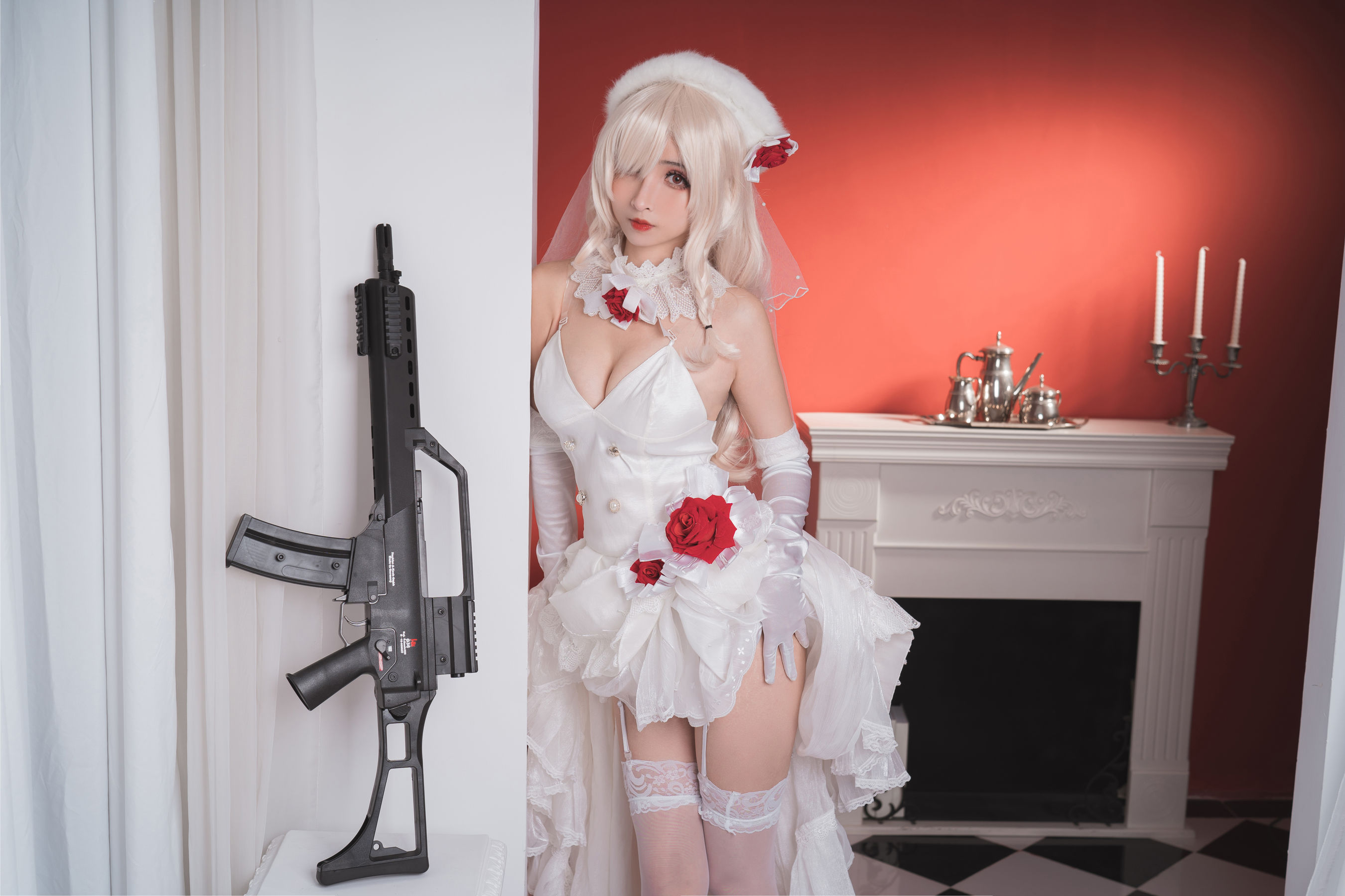 COS福利rioko凉凉子 G36C&花嫁-图19