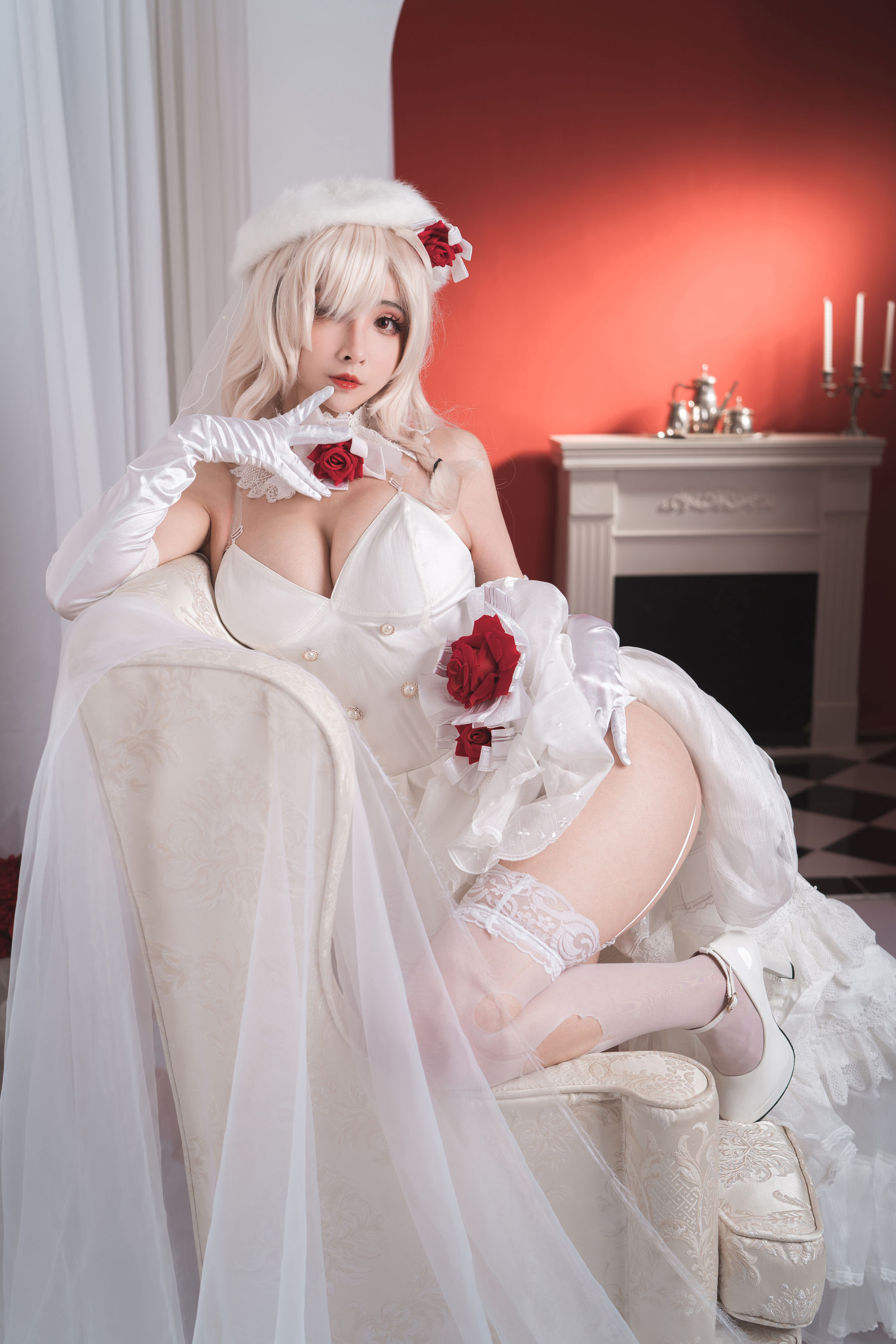COS福利rioko凉凉子 G36C&花嫁-图22