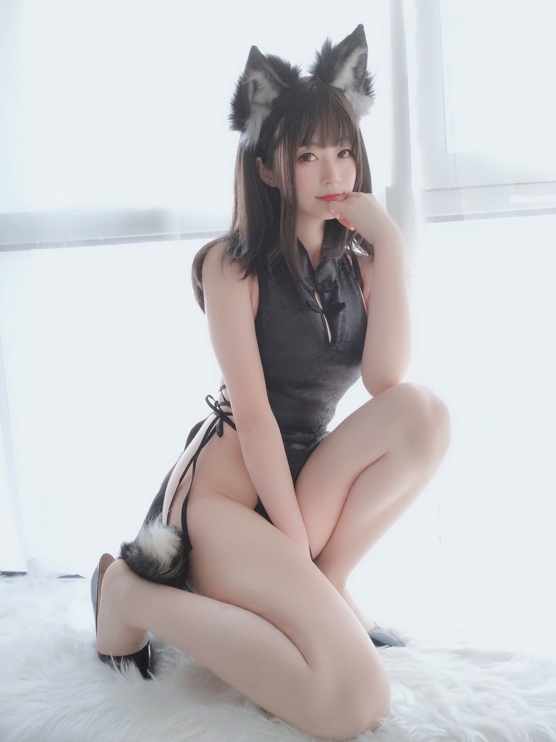 Coser小姐姐白银 小黑狼-图25