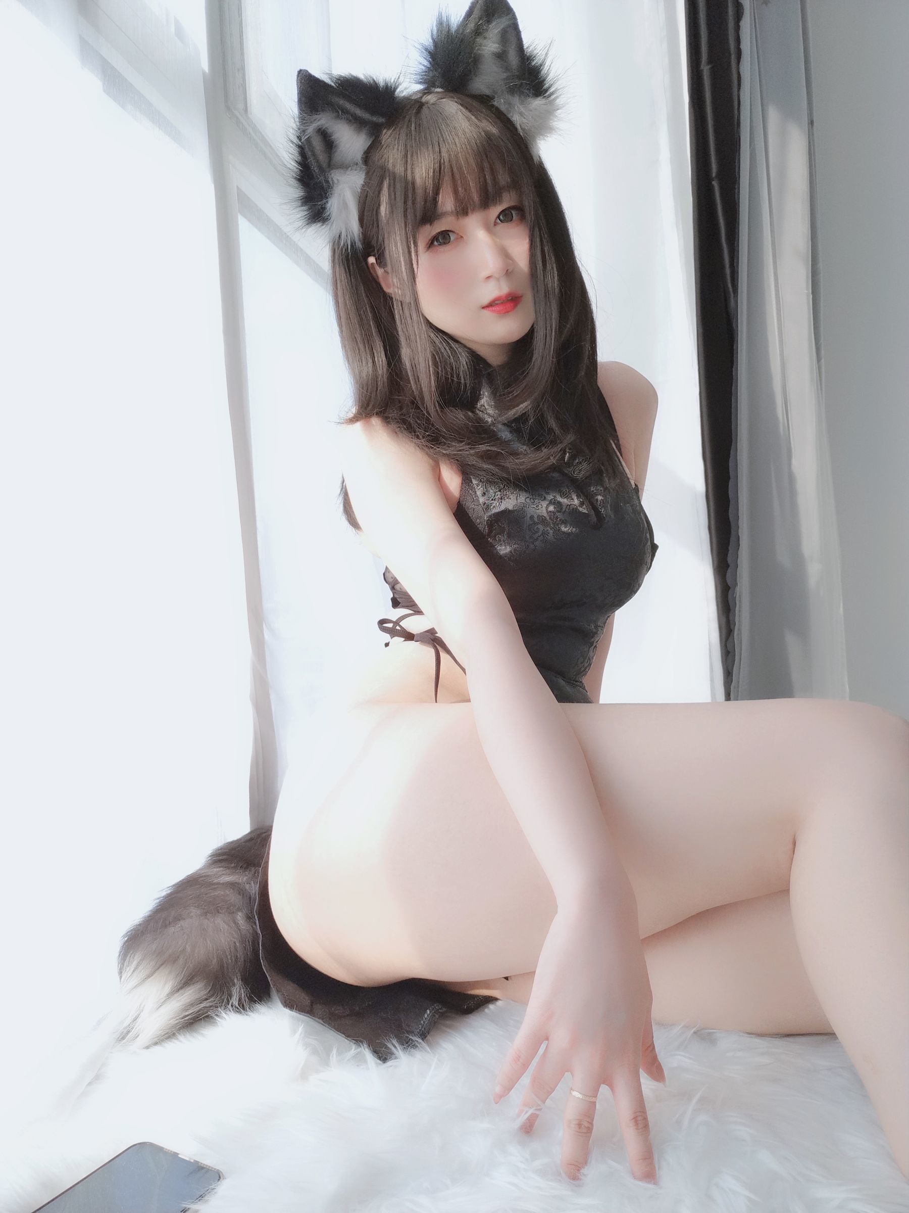 Coser小姐姐白银 小黑狼-图35