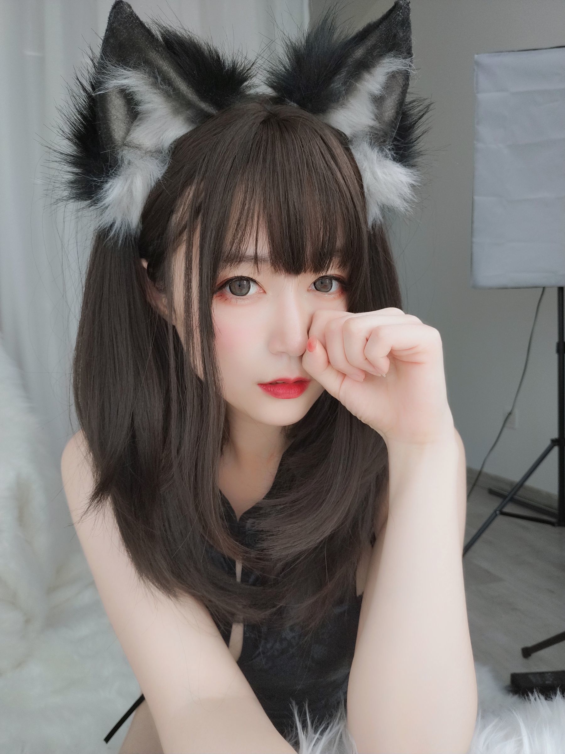 Coser小姐姐白银 小黑狼-图56