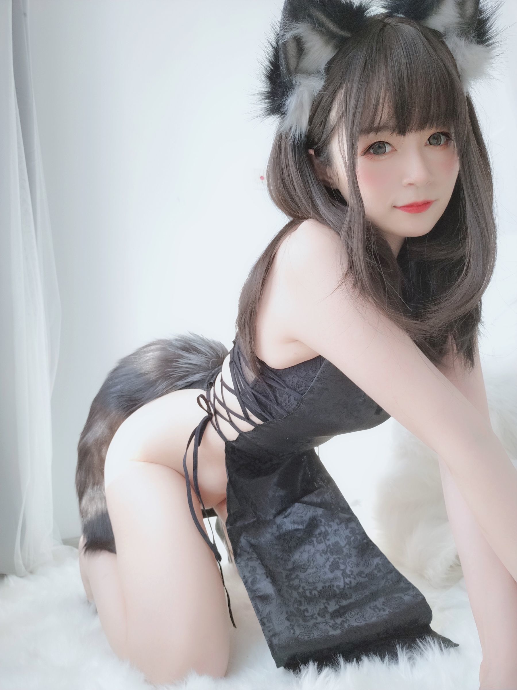 Coser小姐姐白银 小黑狼-图7