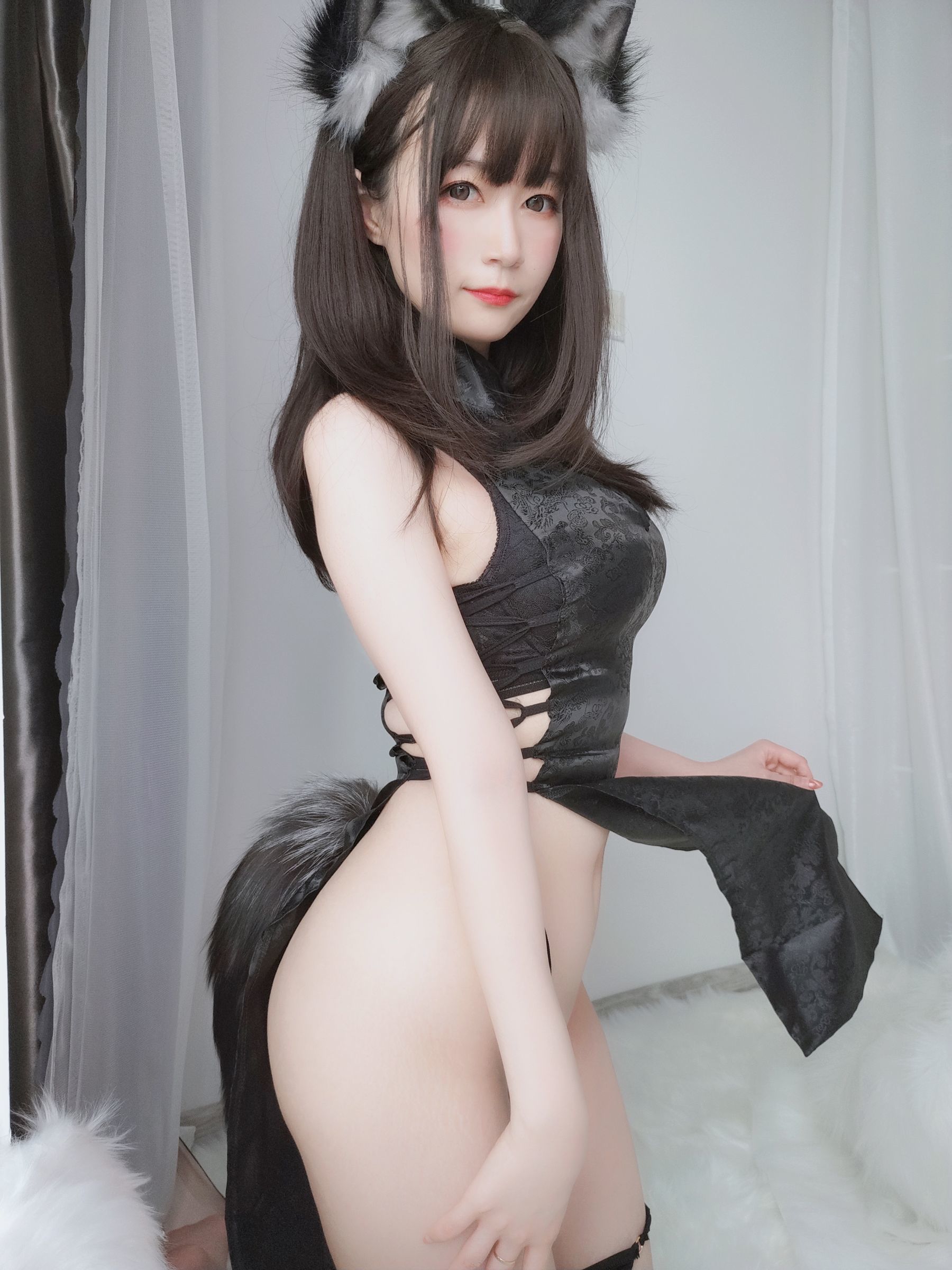 Coser小姐姐白银 小黑狼-图81
