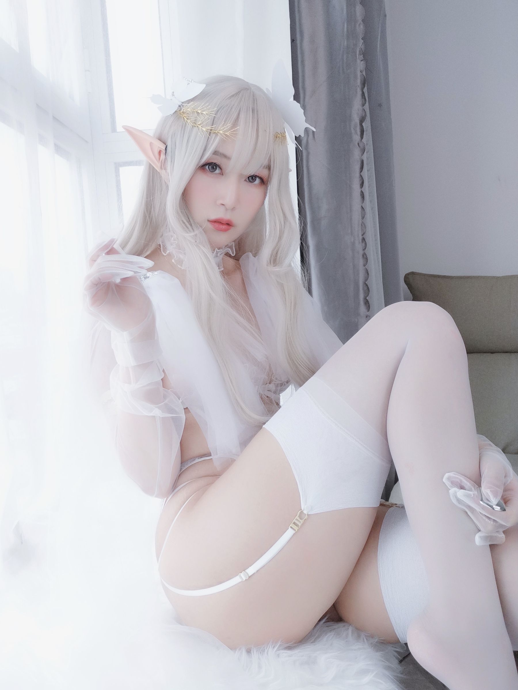Coser小姐姐白银 纯白精灵-图9