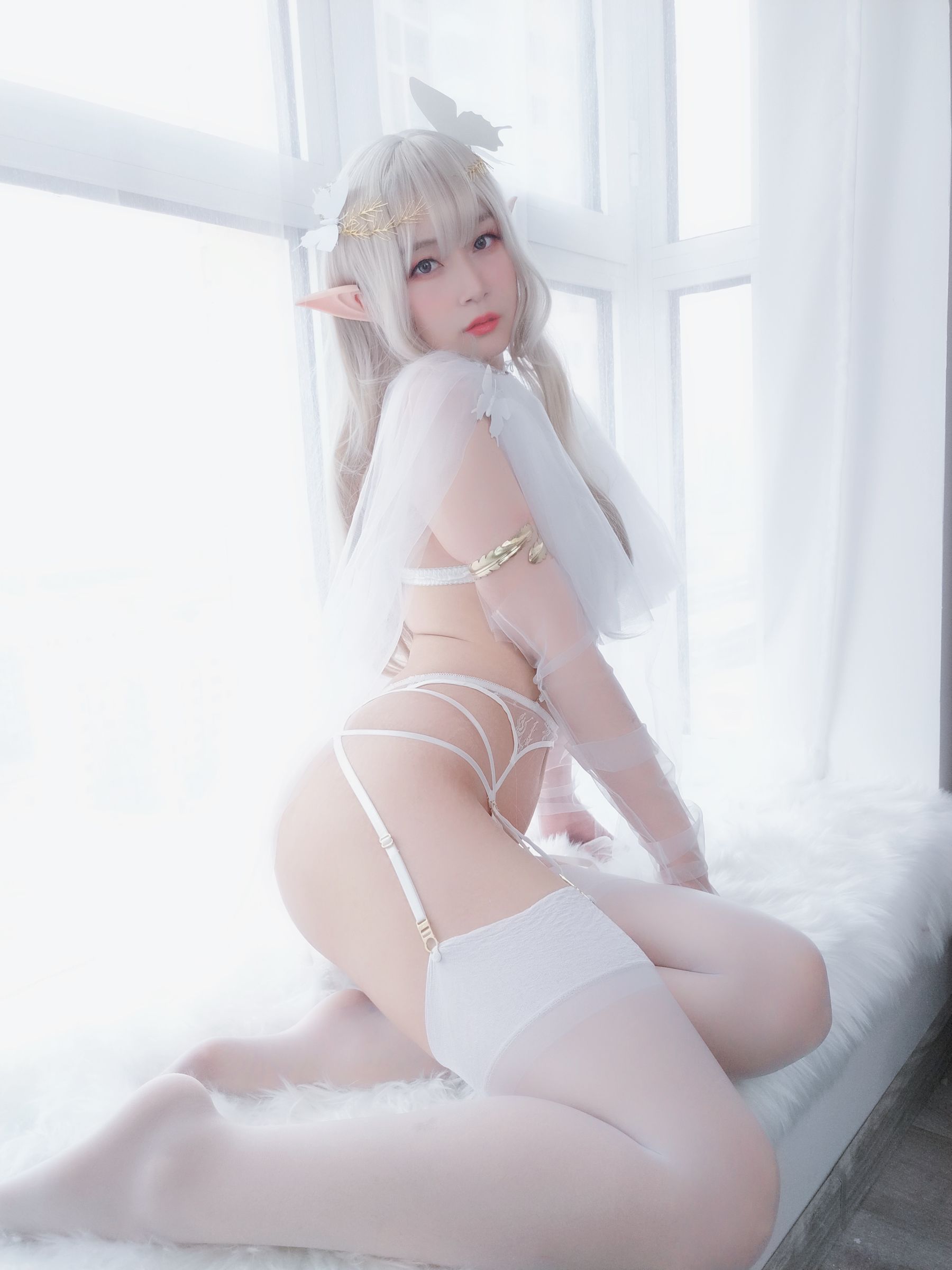 Coser小姐姐白银 纯白精灵-图17