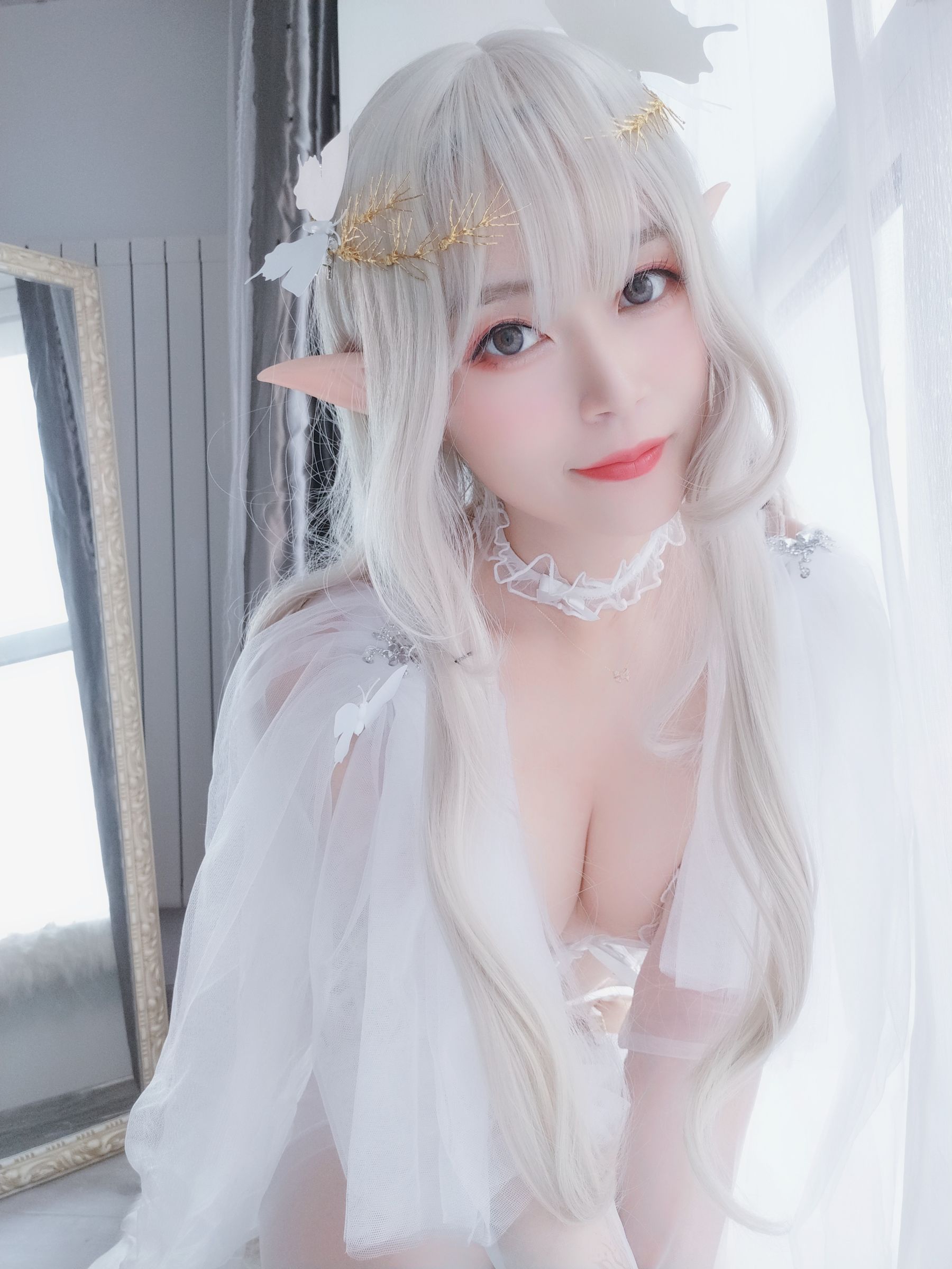 Coser小姐姐白银 纯白精灵-图2