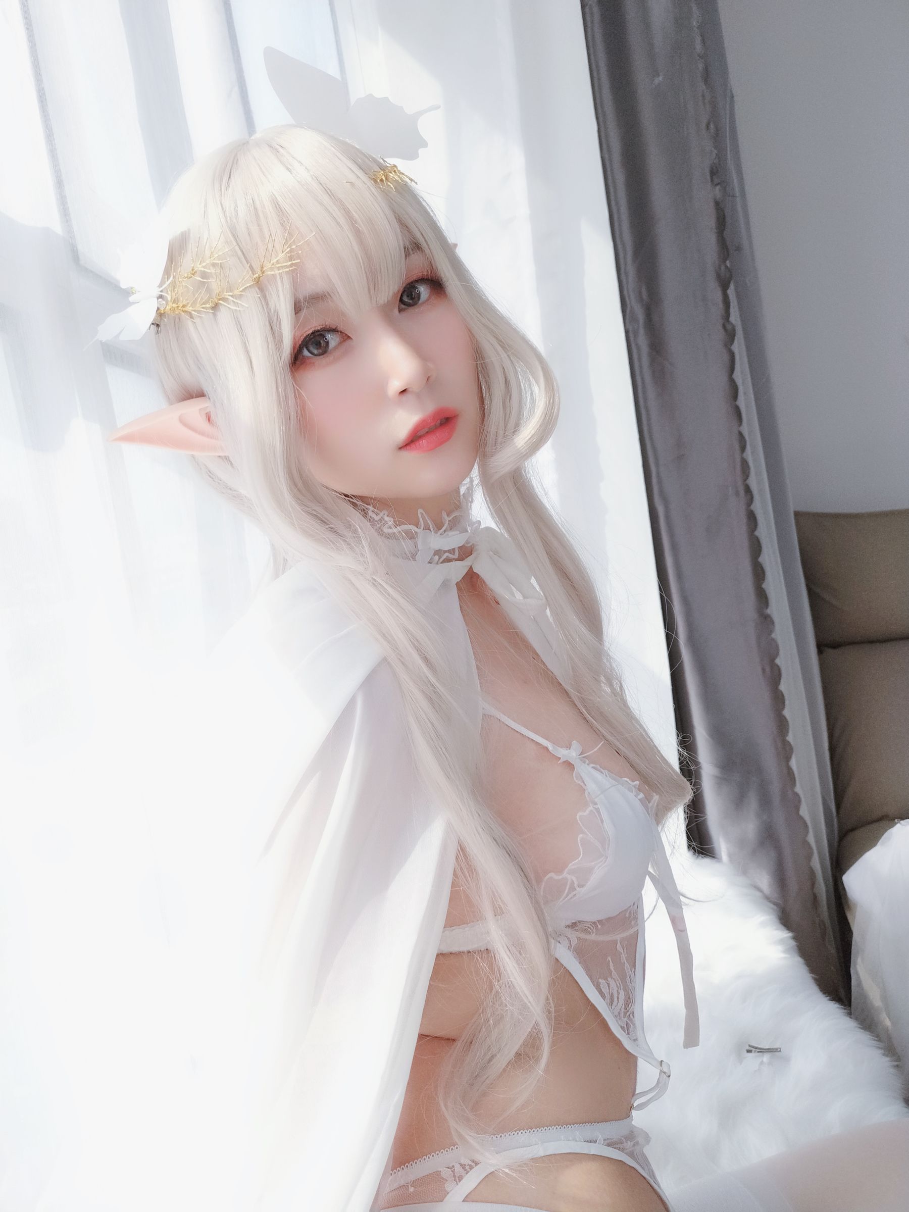 Coser小姐姐白银 纯白精灵-图34