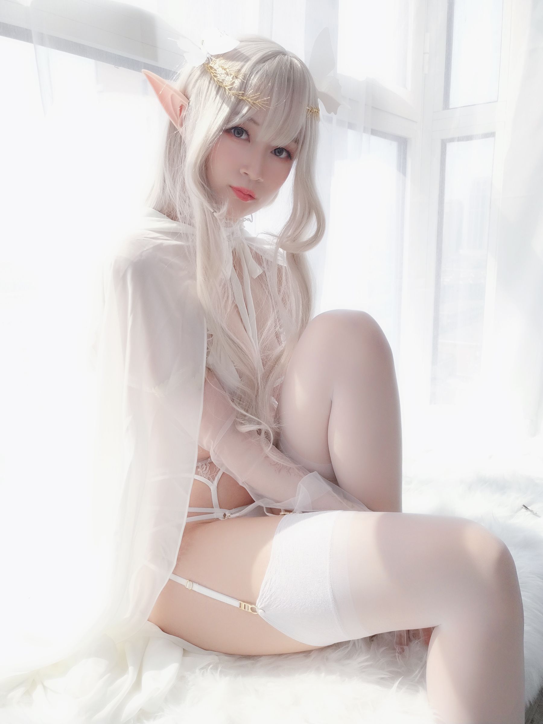 Coser小姐姐白银 纯白精灵-图42