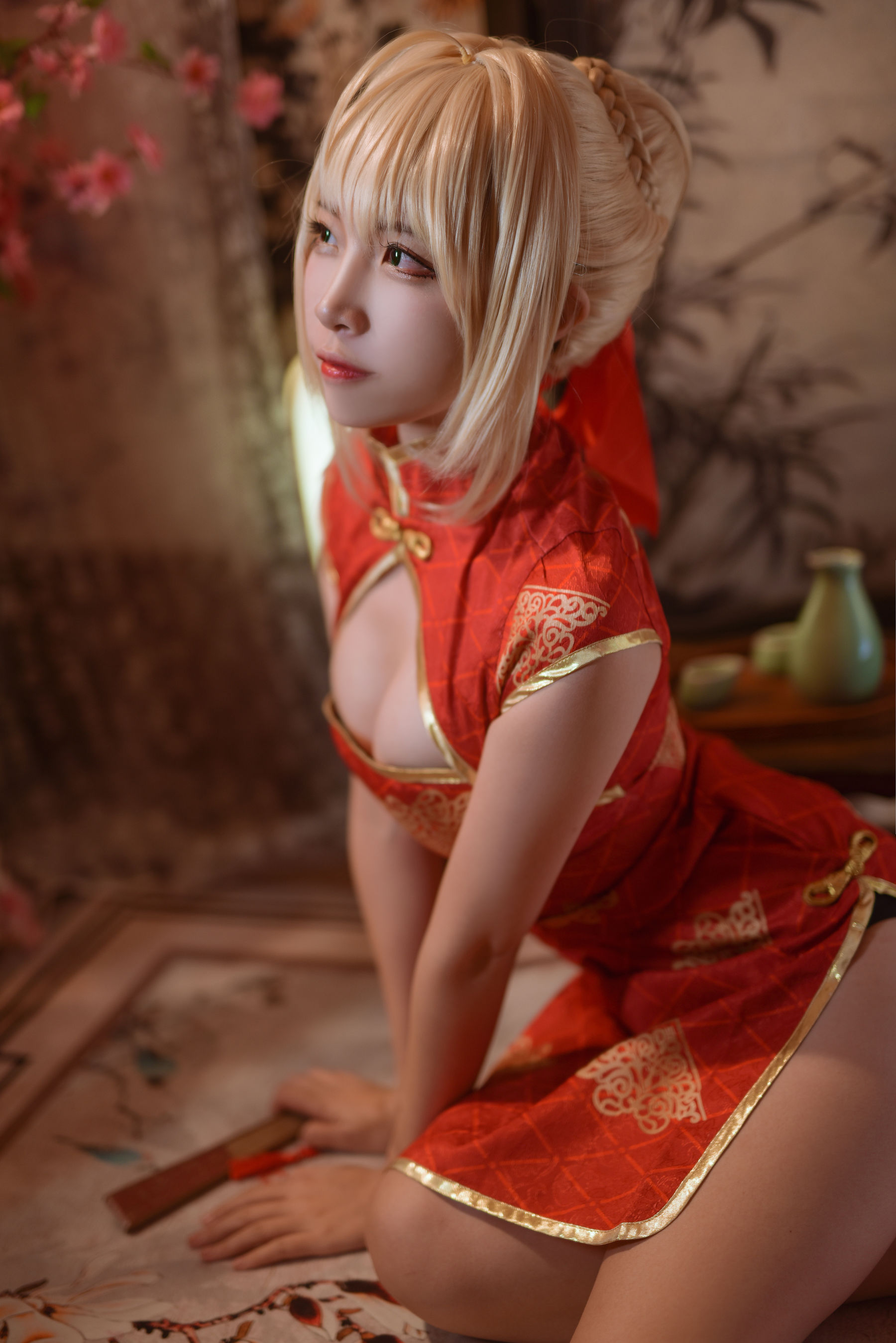 人气Coser二佐Nisa Fate尼禄旗袍-图0