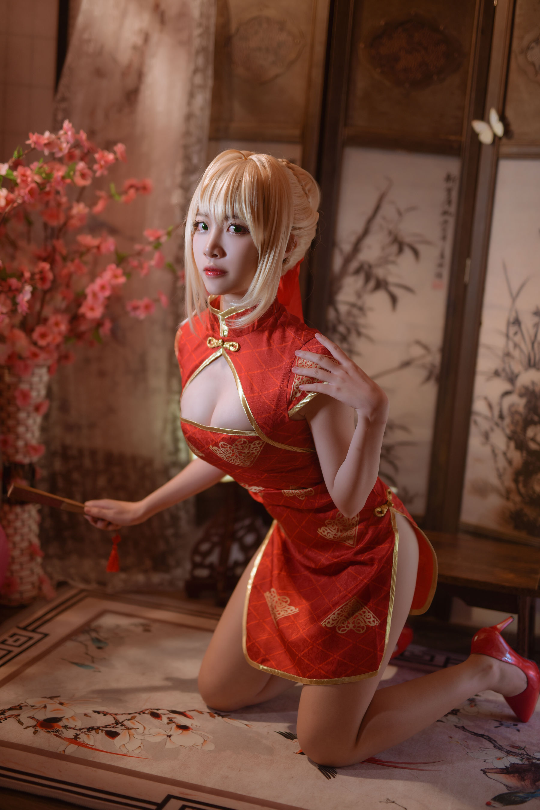 人气Coser二佐Nisa Fate尼禄旗袍-图2