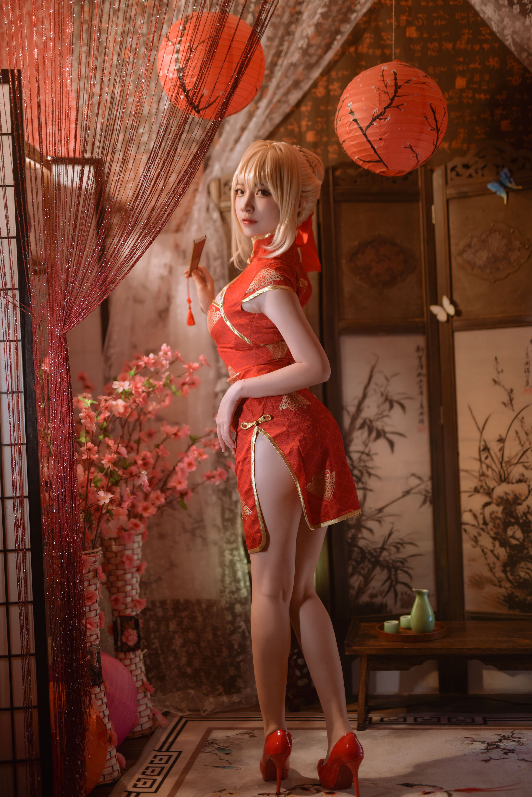 人气Coser二佐Nisa Fate尼禄旗袍-图4