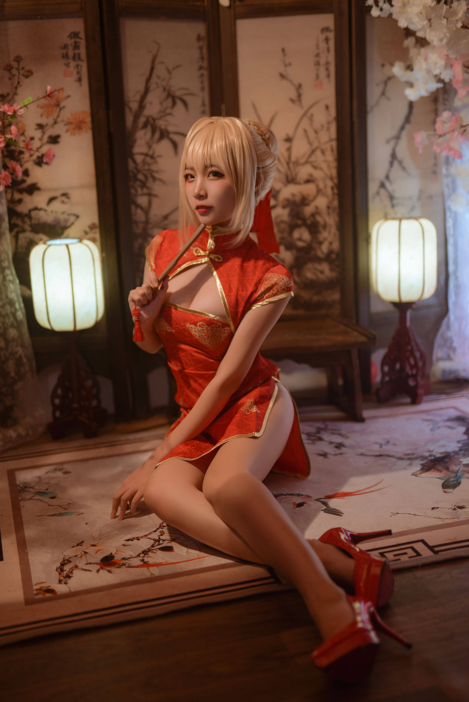 人气Coser二佐Nisa Fate尼禄旗袍-图6