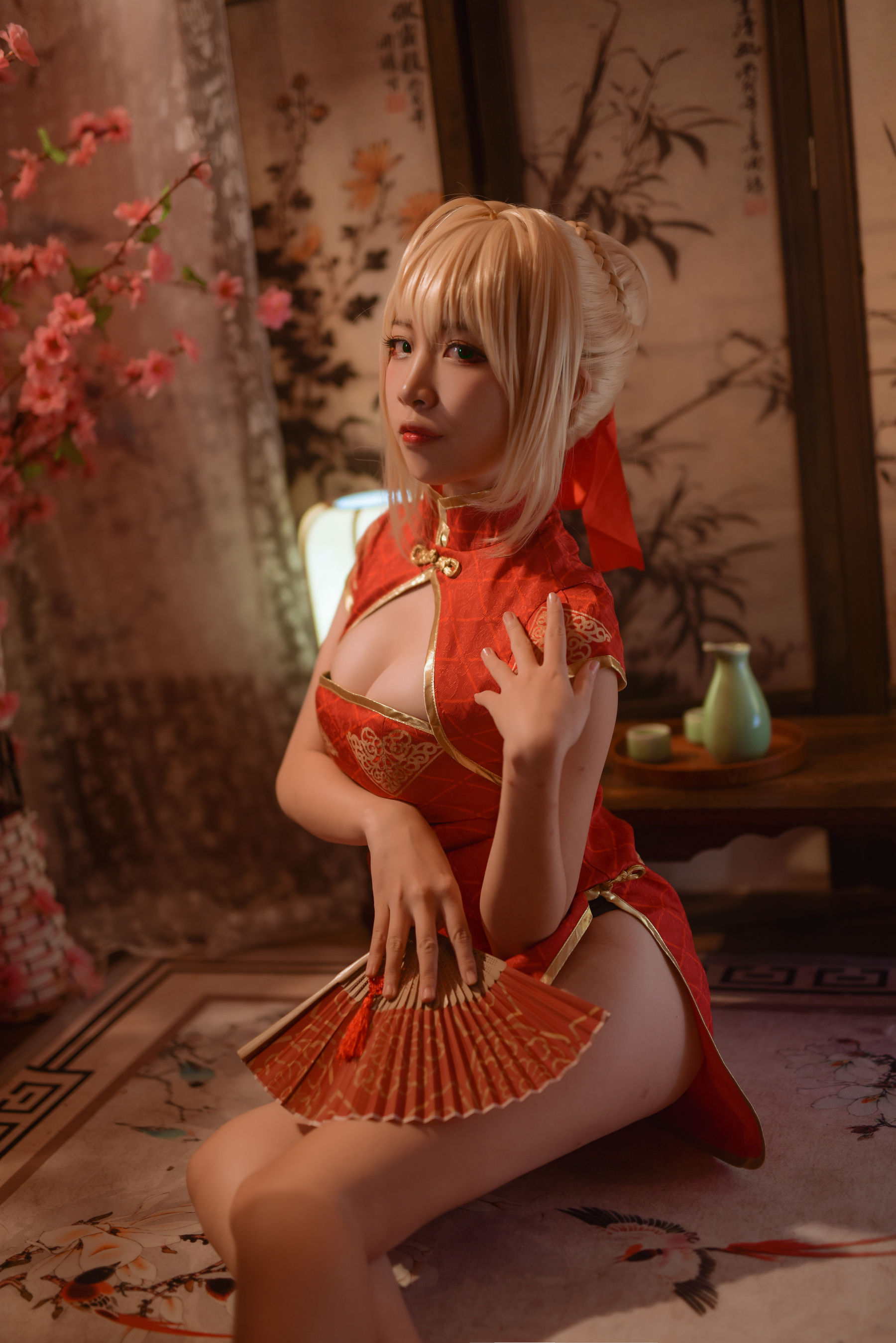 人气Coser二佐Nisa Fate尼禄旗袍-图7