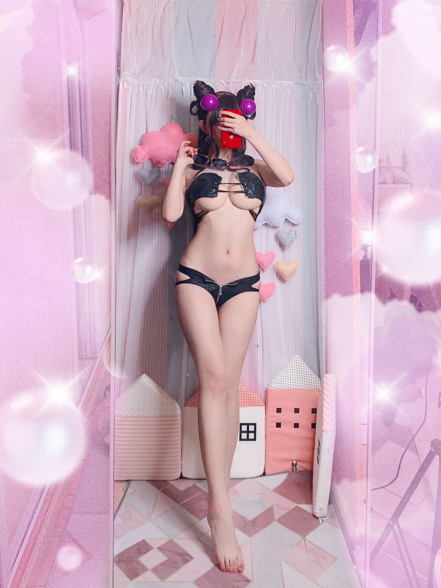 COS福利rioko凉凉子 紫式部泳装-图5