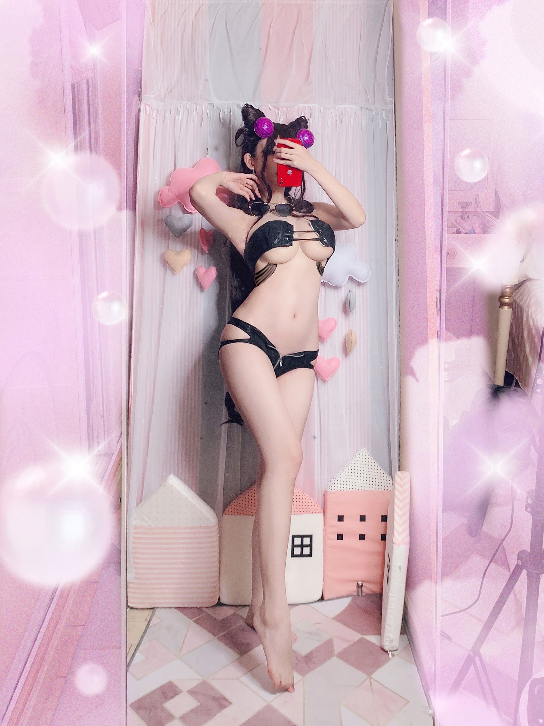 COS福利rioko凉凉子 紫式部泳装-图6