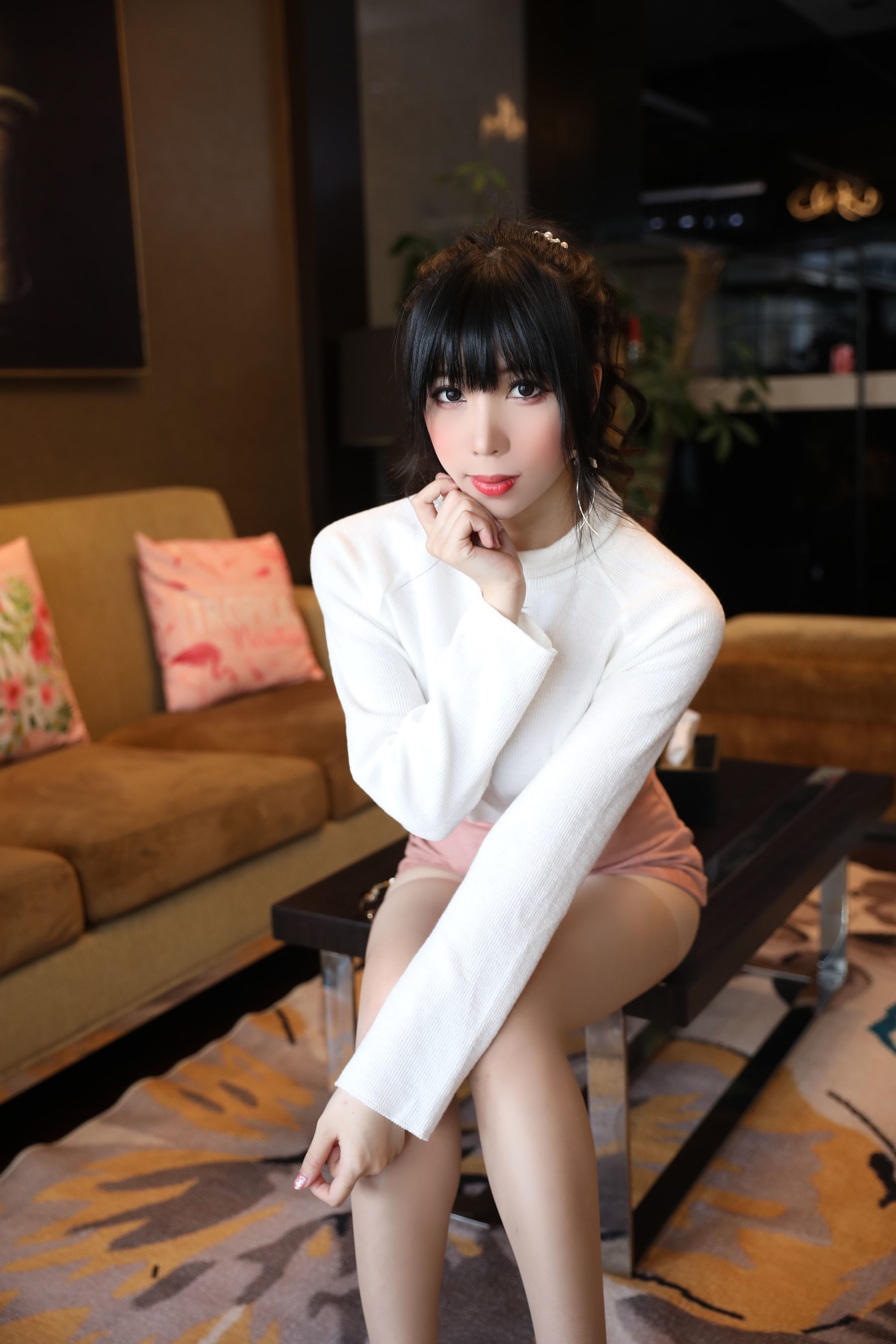 二次元巨乳美女鹿野希 单马尾眼镜娘-图11