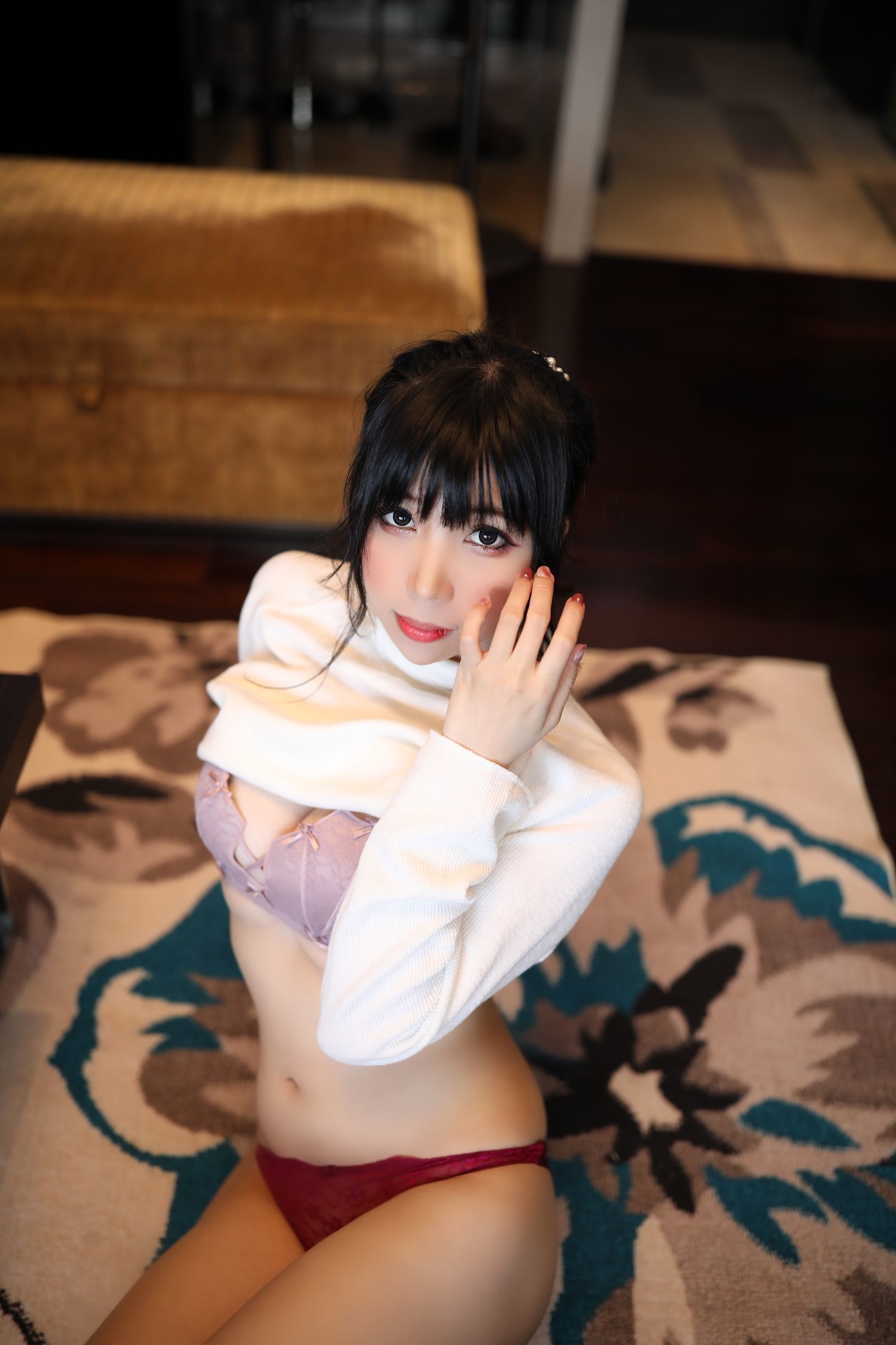 二次元巨乳美女鹿野希 单马尾眼镜娘-图68