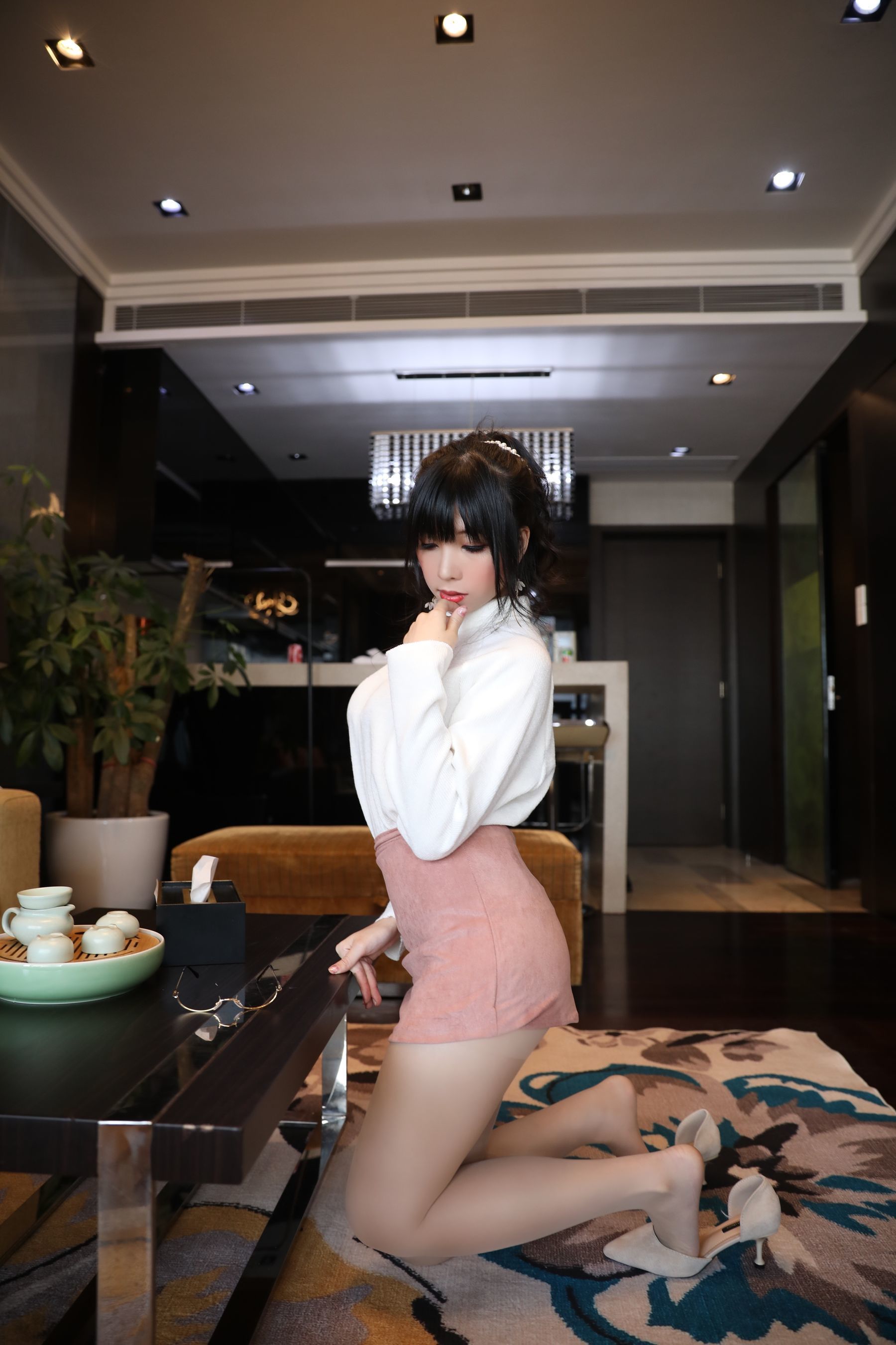 二次元巨乳美女鹿野希 单马尾眼镜娘-图6