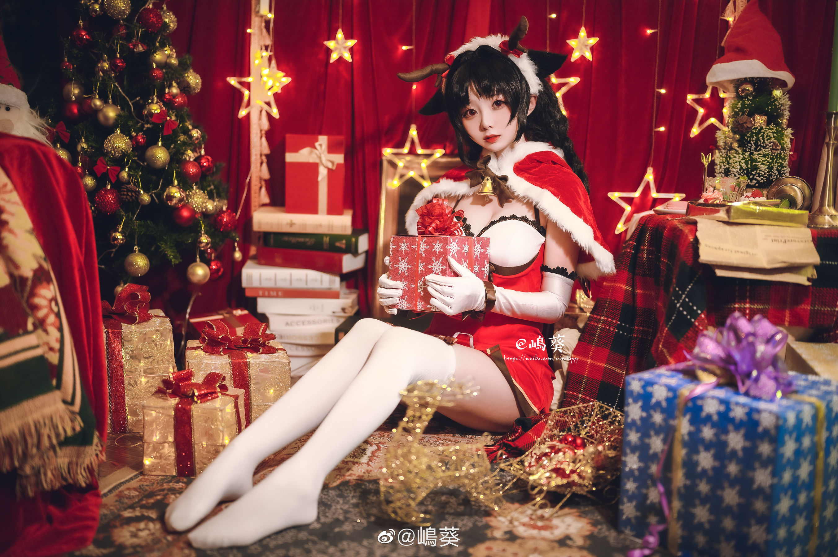 微博美女嶋葵 碧蓝航线 大潮 驯鹿与圣诞礼物-图10