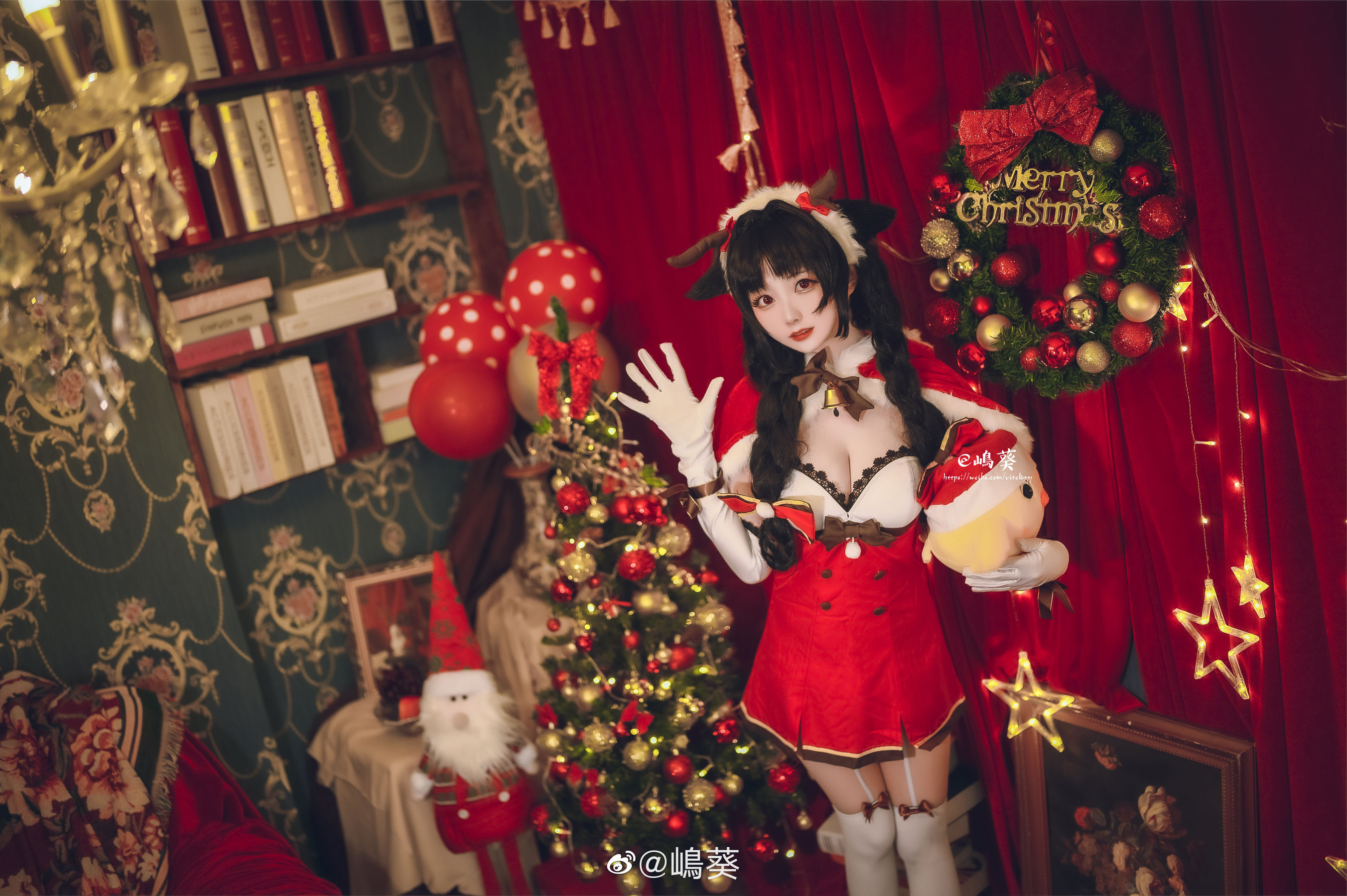 微博美女嶋葵 碧蓝航线 大潮 驯鹿与圣诞礼物-图11