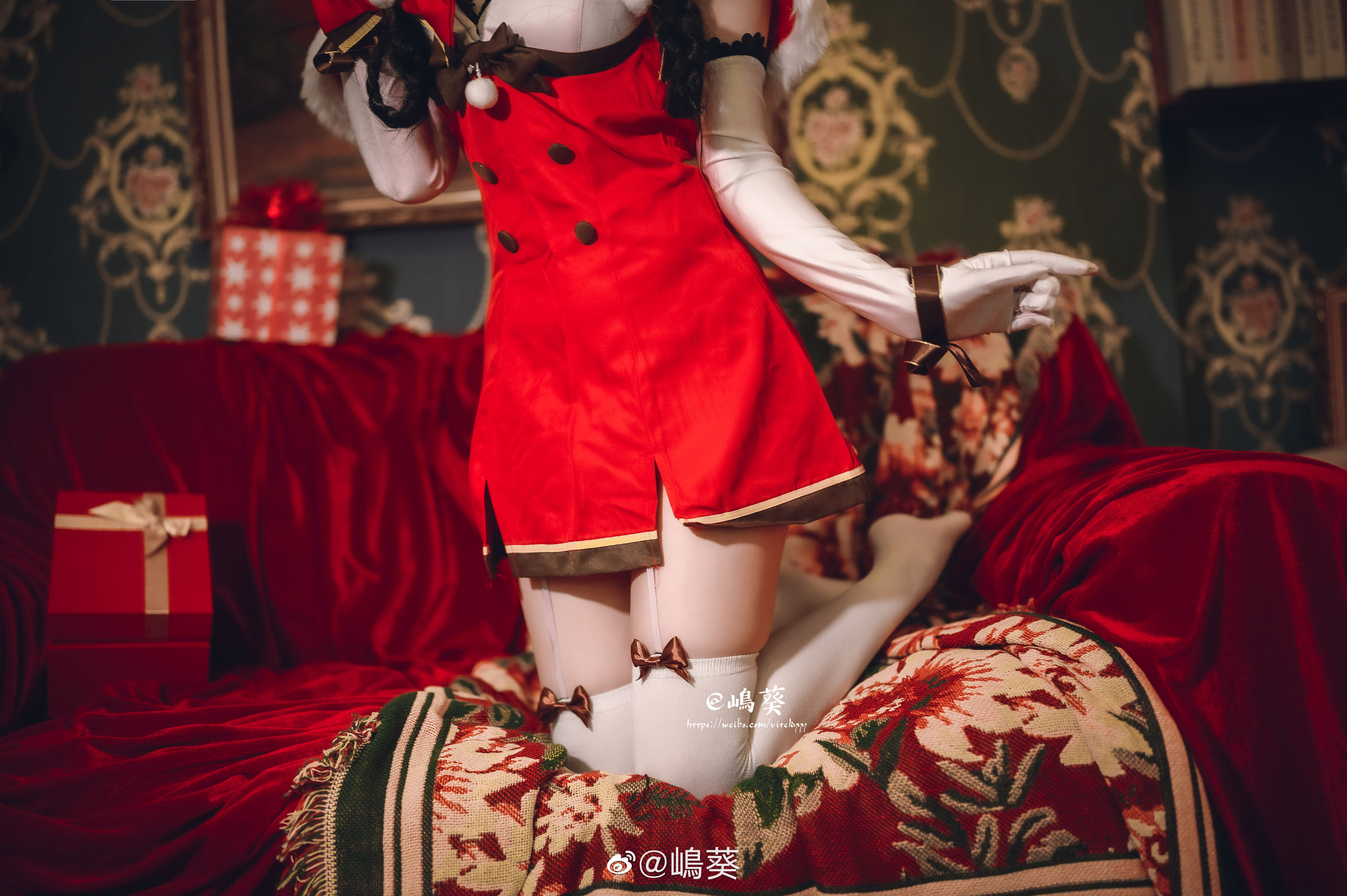 微博美女嶋葵 碧蓝航线 大潮 驯鹿与圣诞礼物-图6