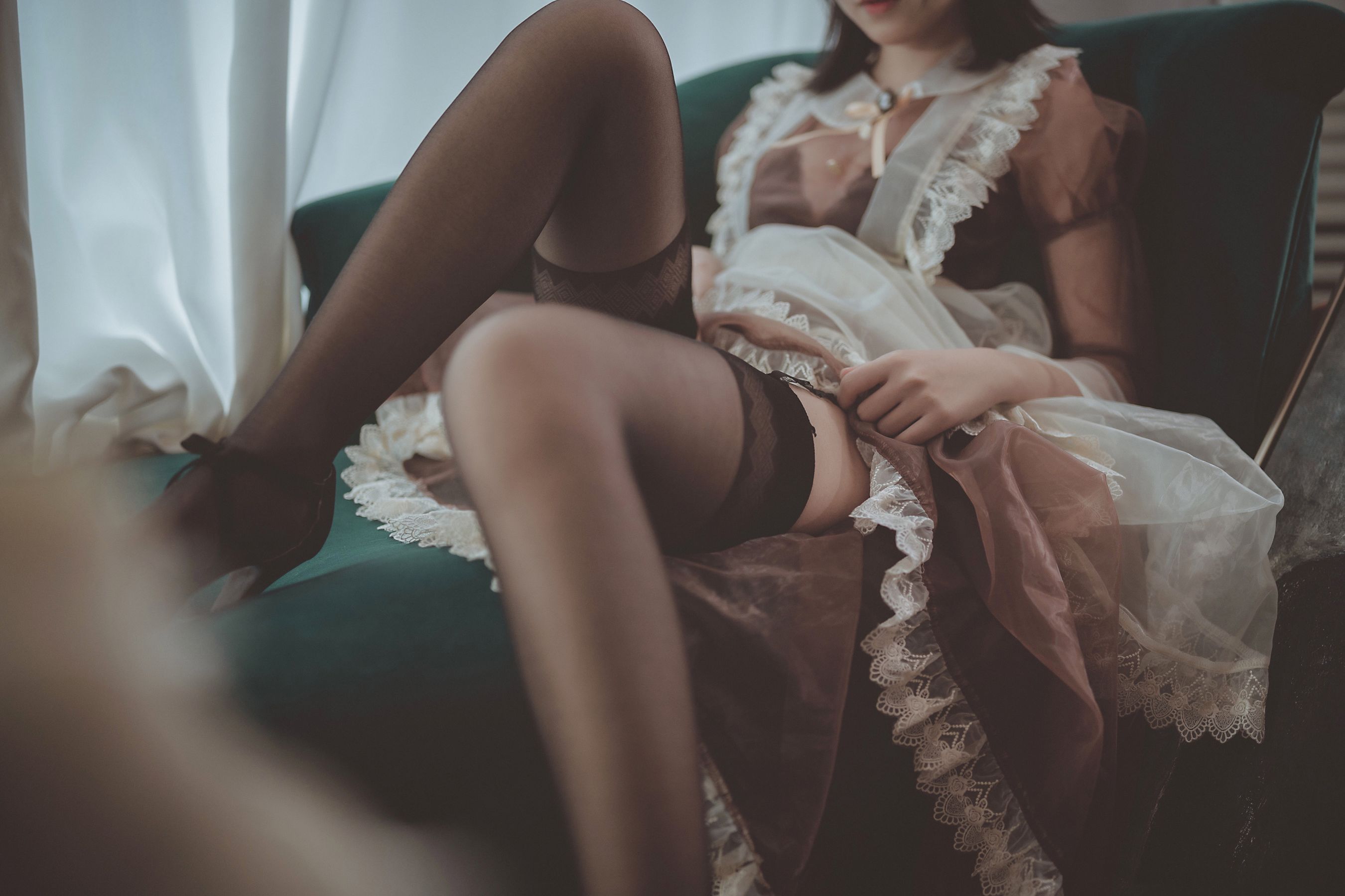 COSER美女逐月su 透明女仆-图9