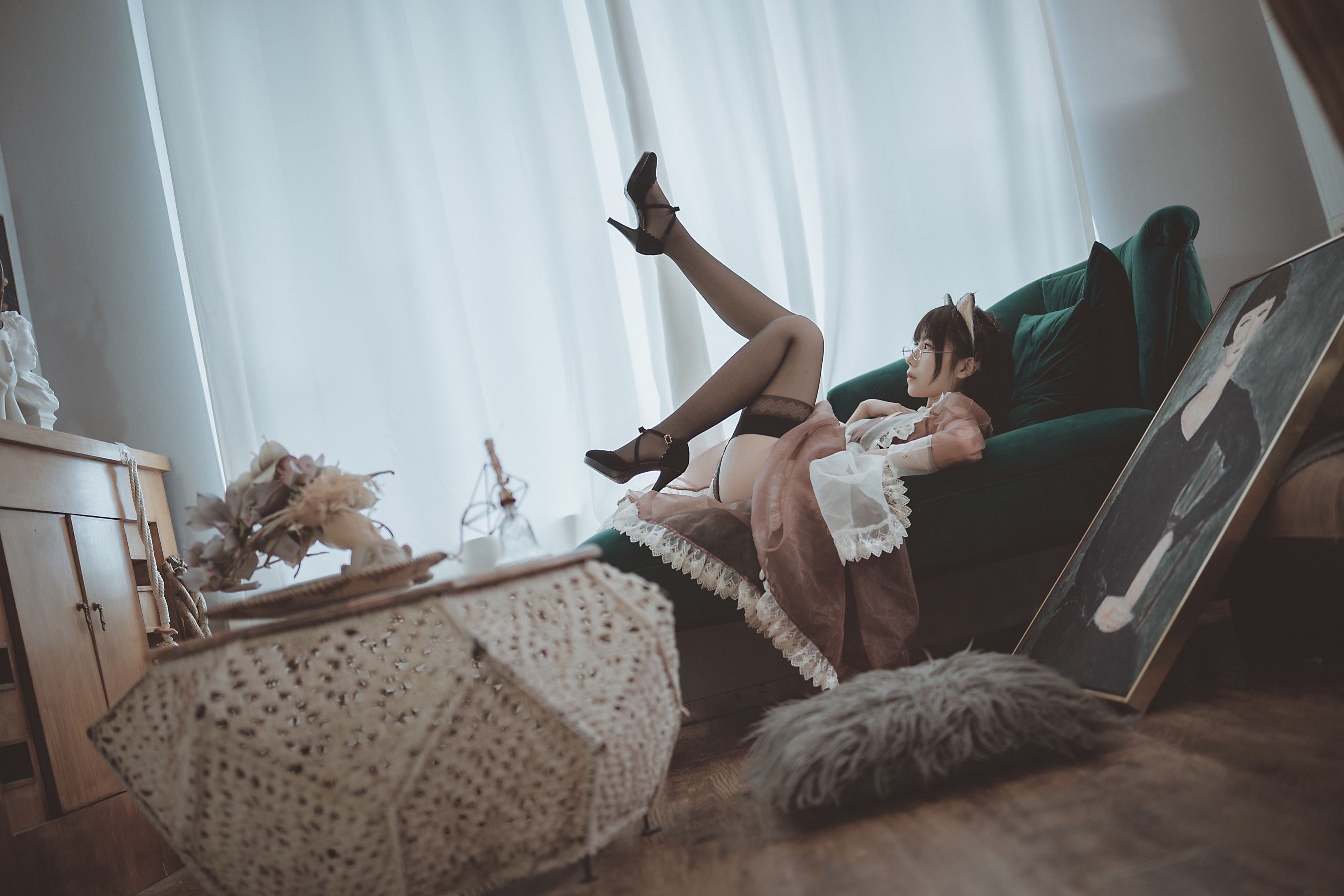 COSER美女逐月su 透明女仆-图26