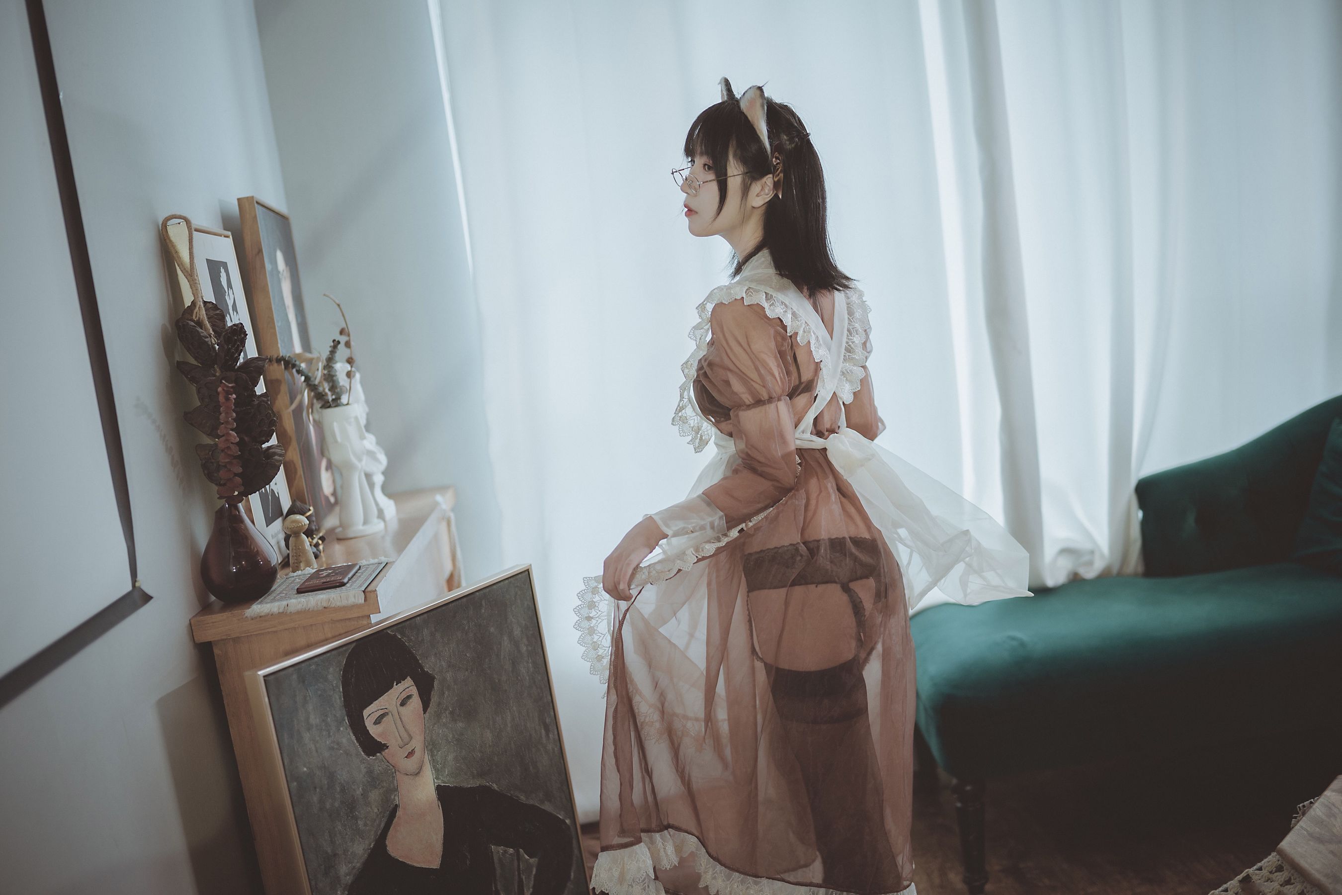 COSER美女逐月su 透明女仆-图27