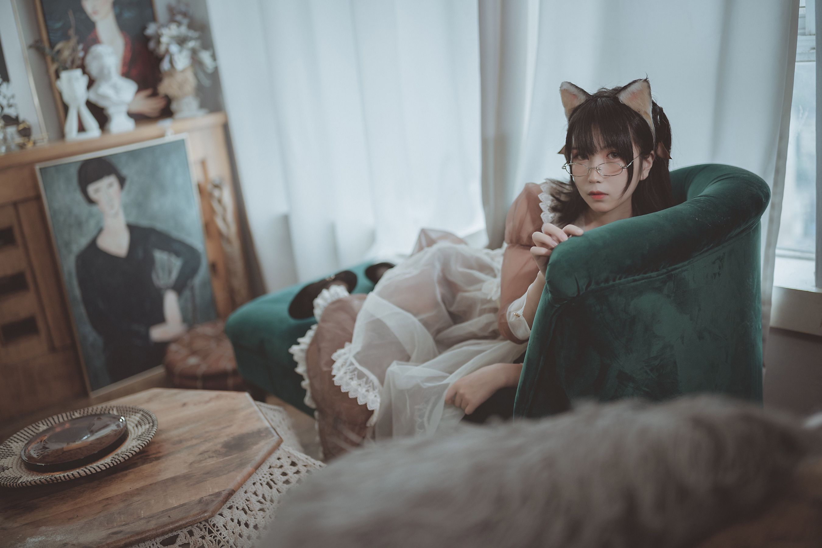 COSER美女逐月su 透明女仆-图29