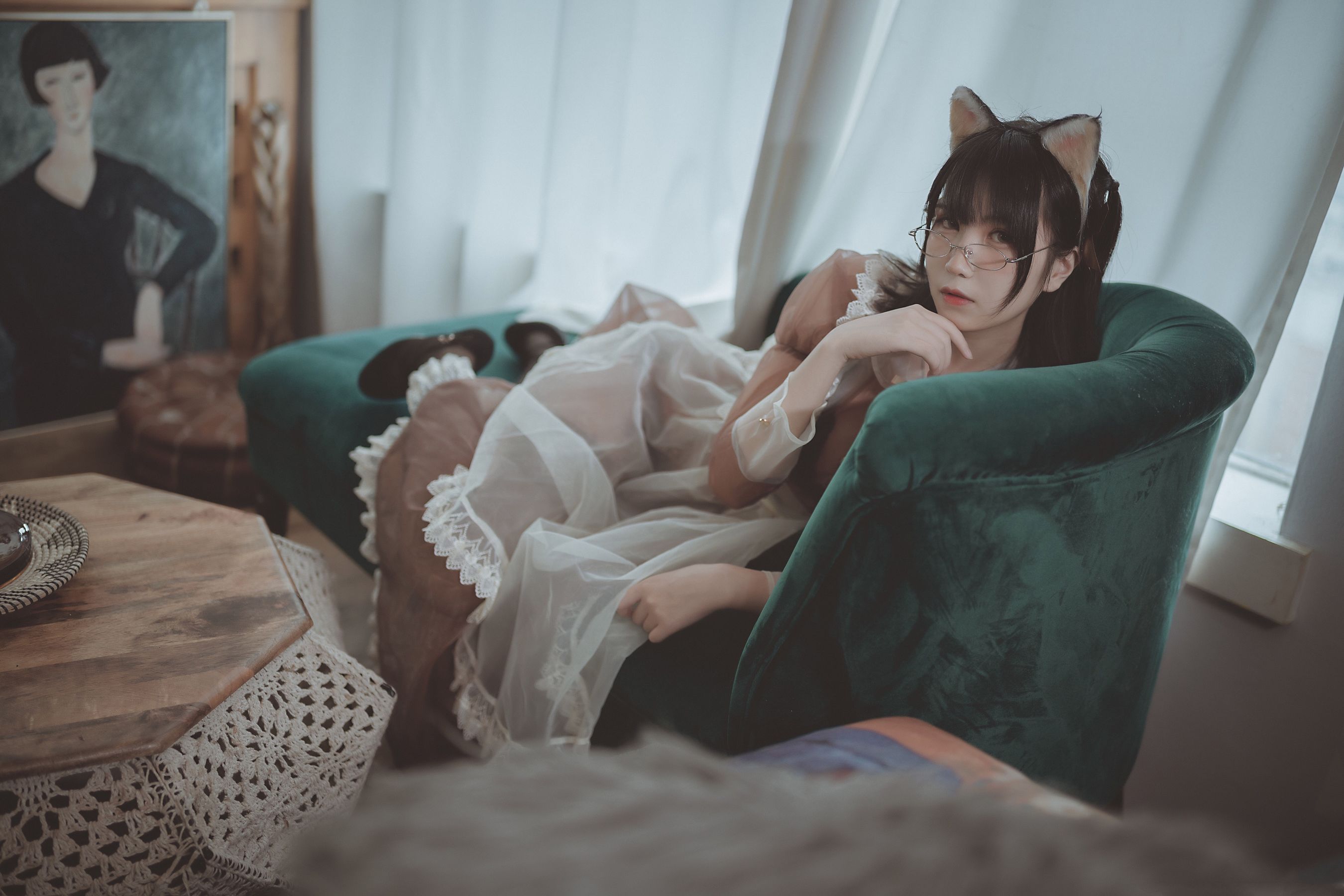 COSER美女逐月su 透明女仆-图30