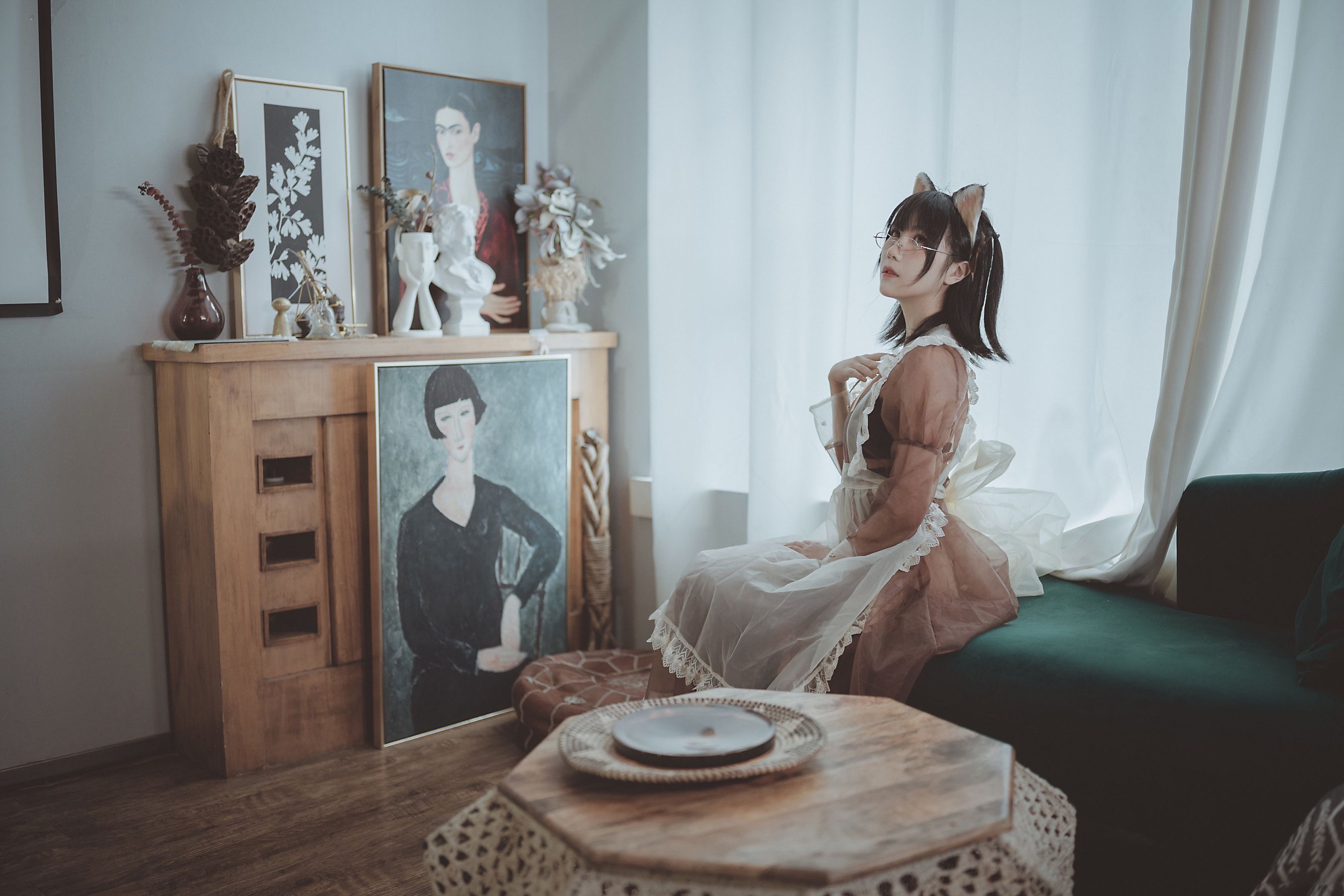 COSER美女逐月su 透明女仆-图33