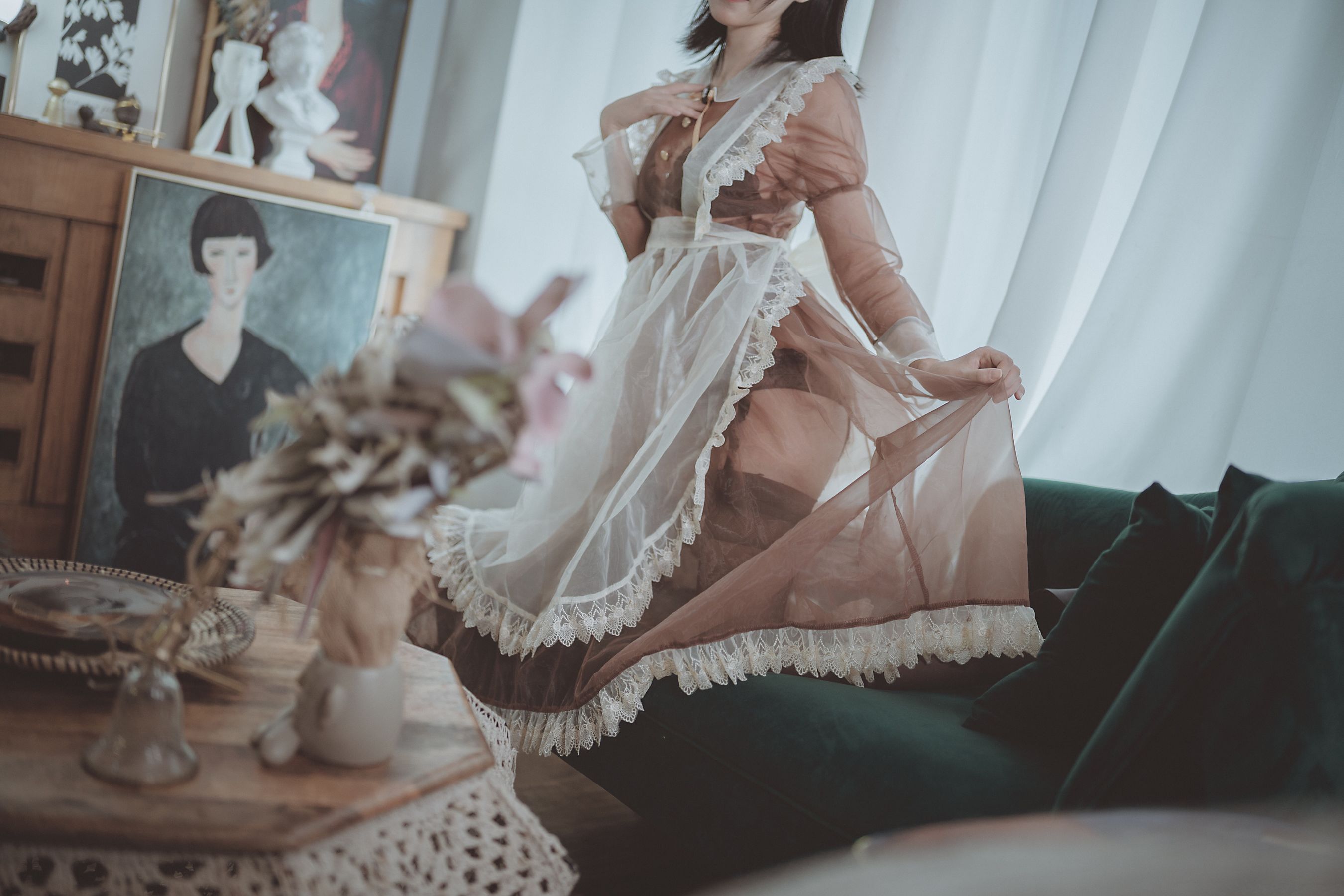 COSER美女逐月su 透明女仆-图35