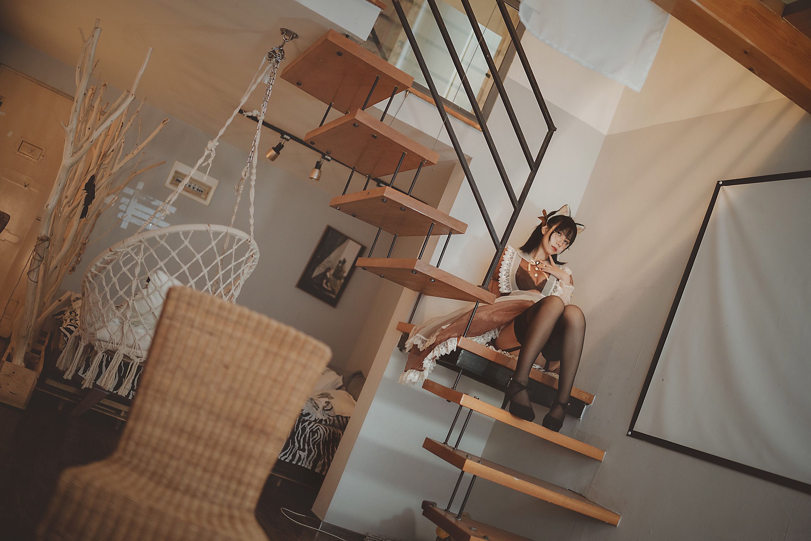 COSER美女逐月su 透明女仆-图3