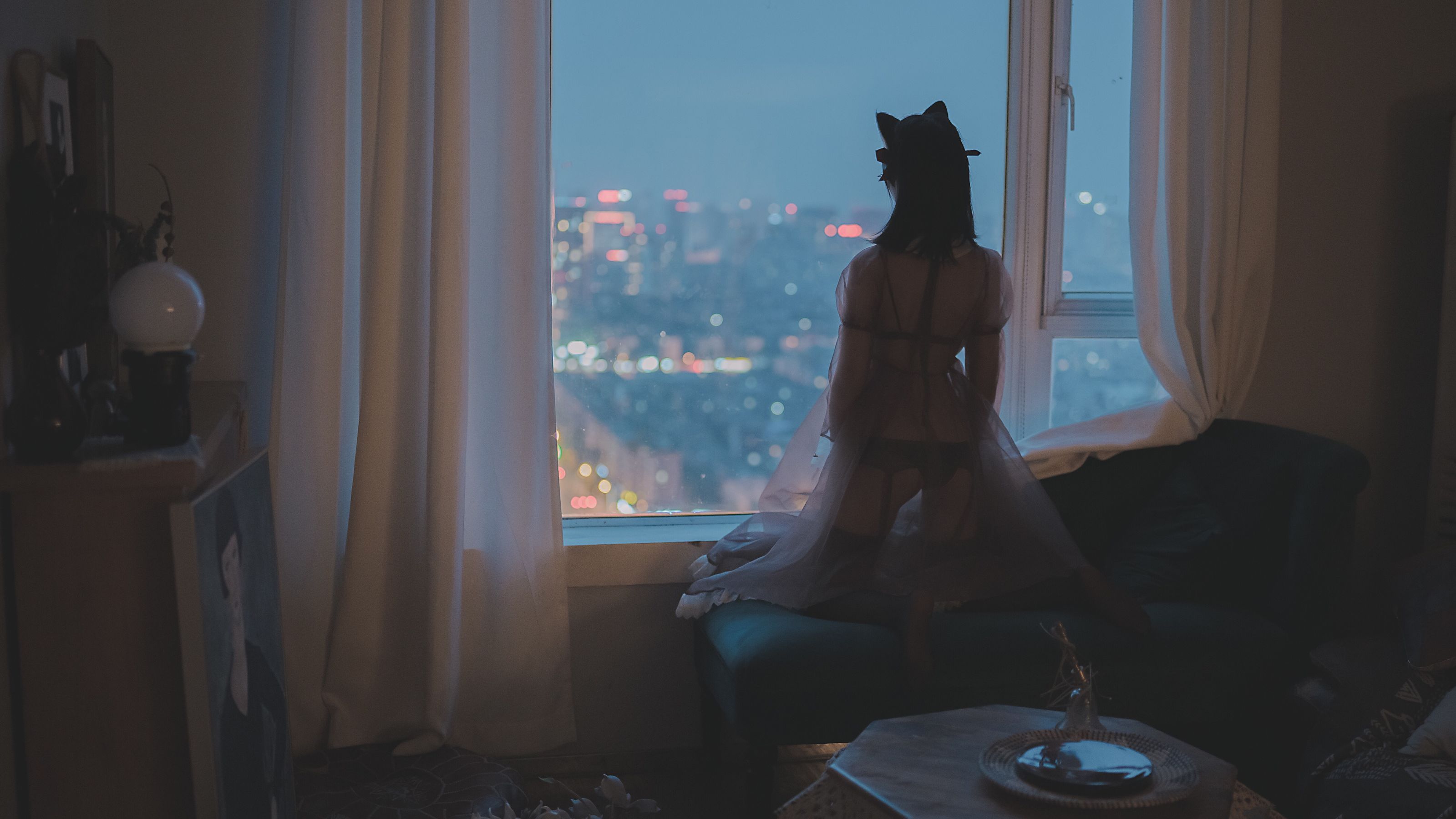 COSER美女逐月su 透明女仆-图44