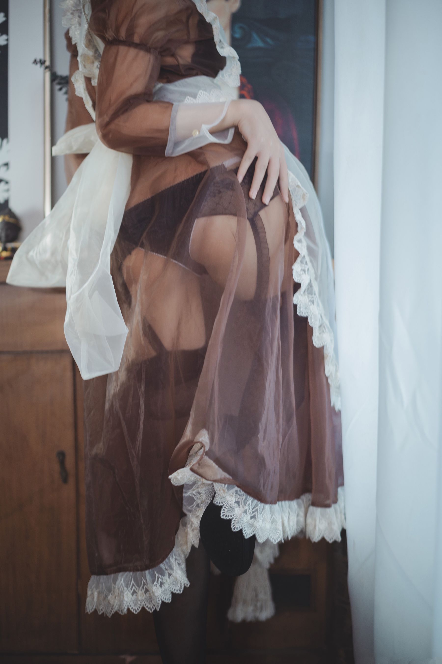 COSER美女逐月su 透明女仆-图5