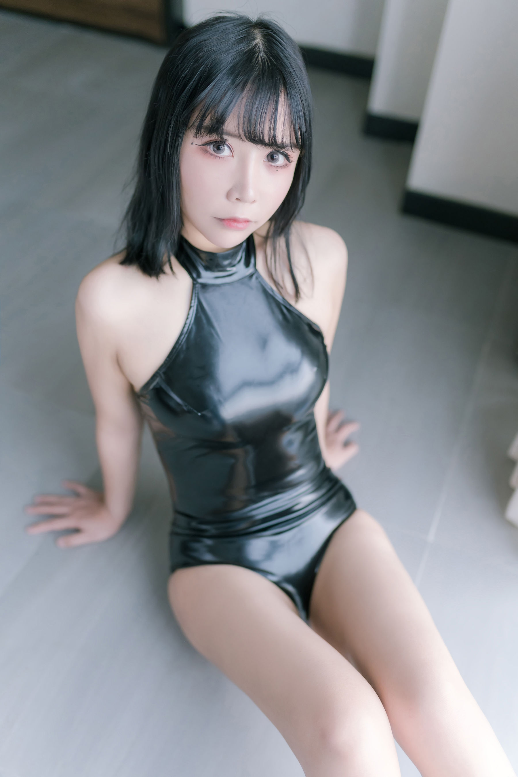 二次元妹子抱走莫子aa 黑胶高跟鞋-图17