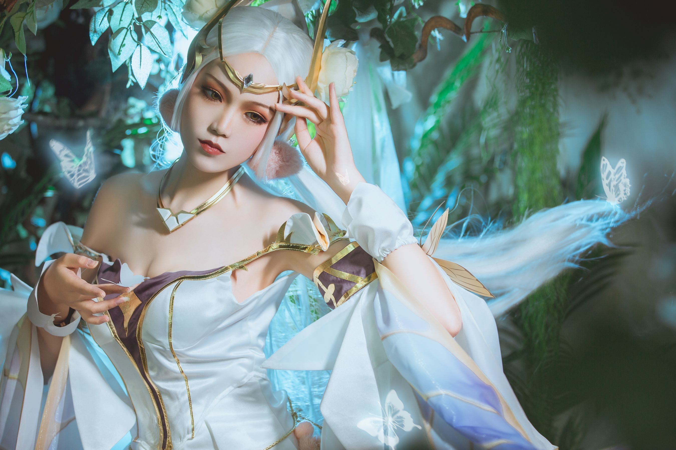 人气coser戚顾儿MIKI 王者荣耀 貂蝉金色仲夏夜之梦-图10