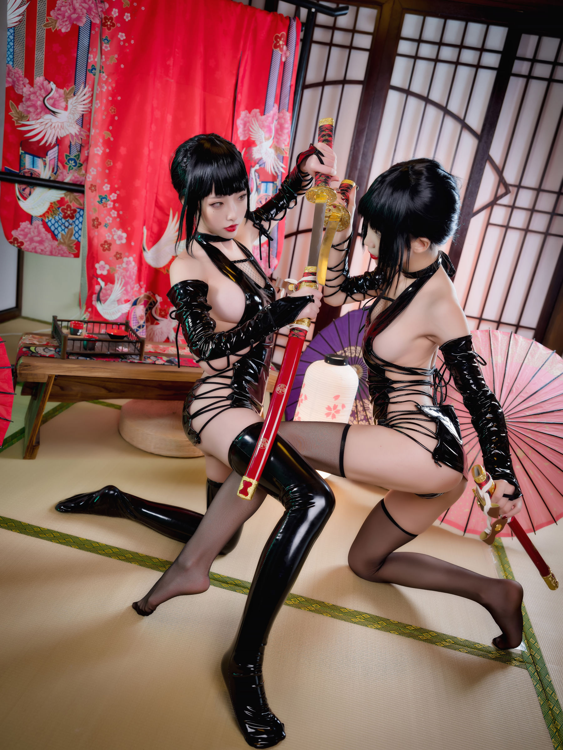 动漫博主水淼aqua&清水由乃 忍者双人-图9