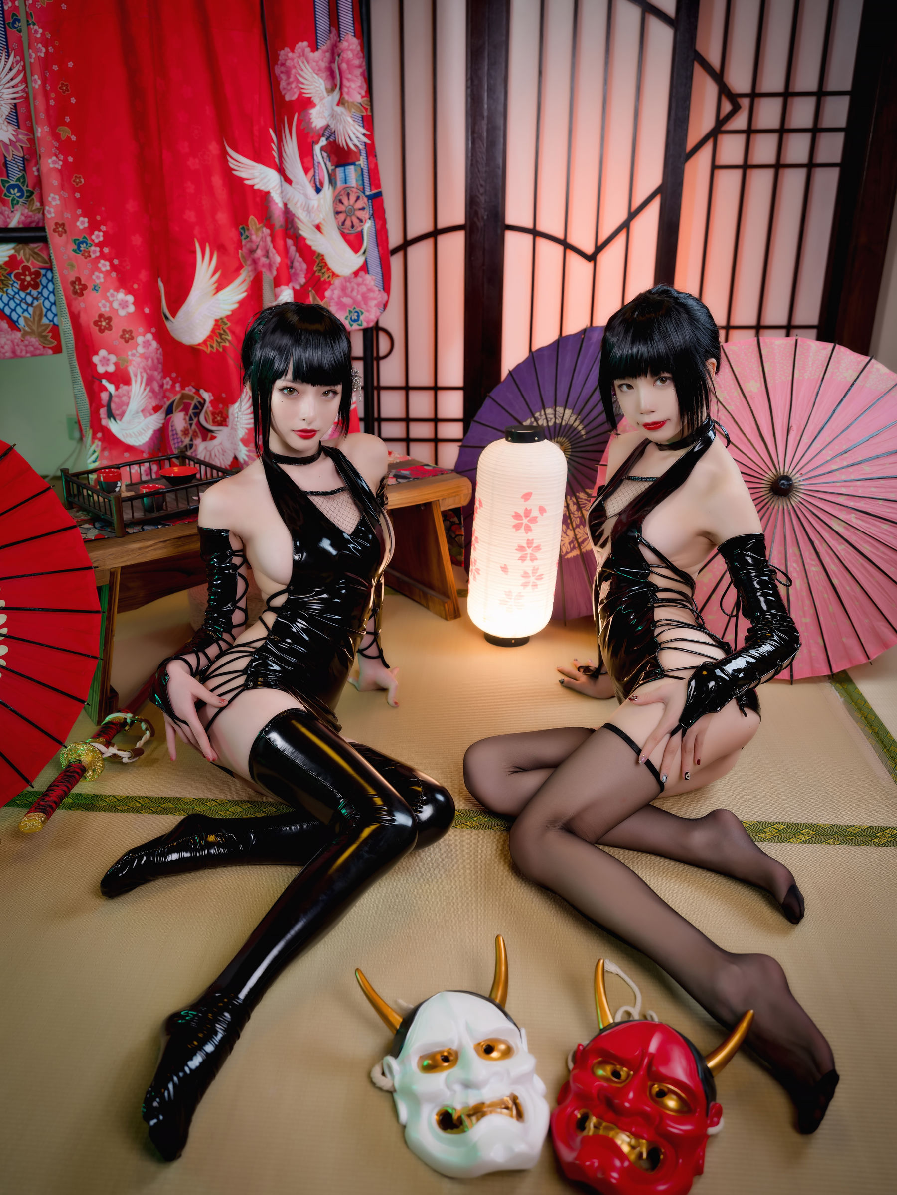 动漫博主水淼aqua&清水由乃 忍者双人-图1