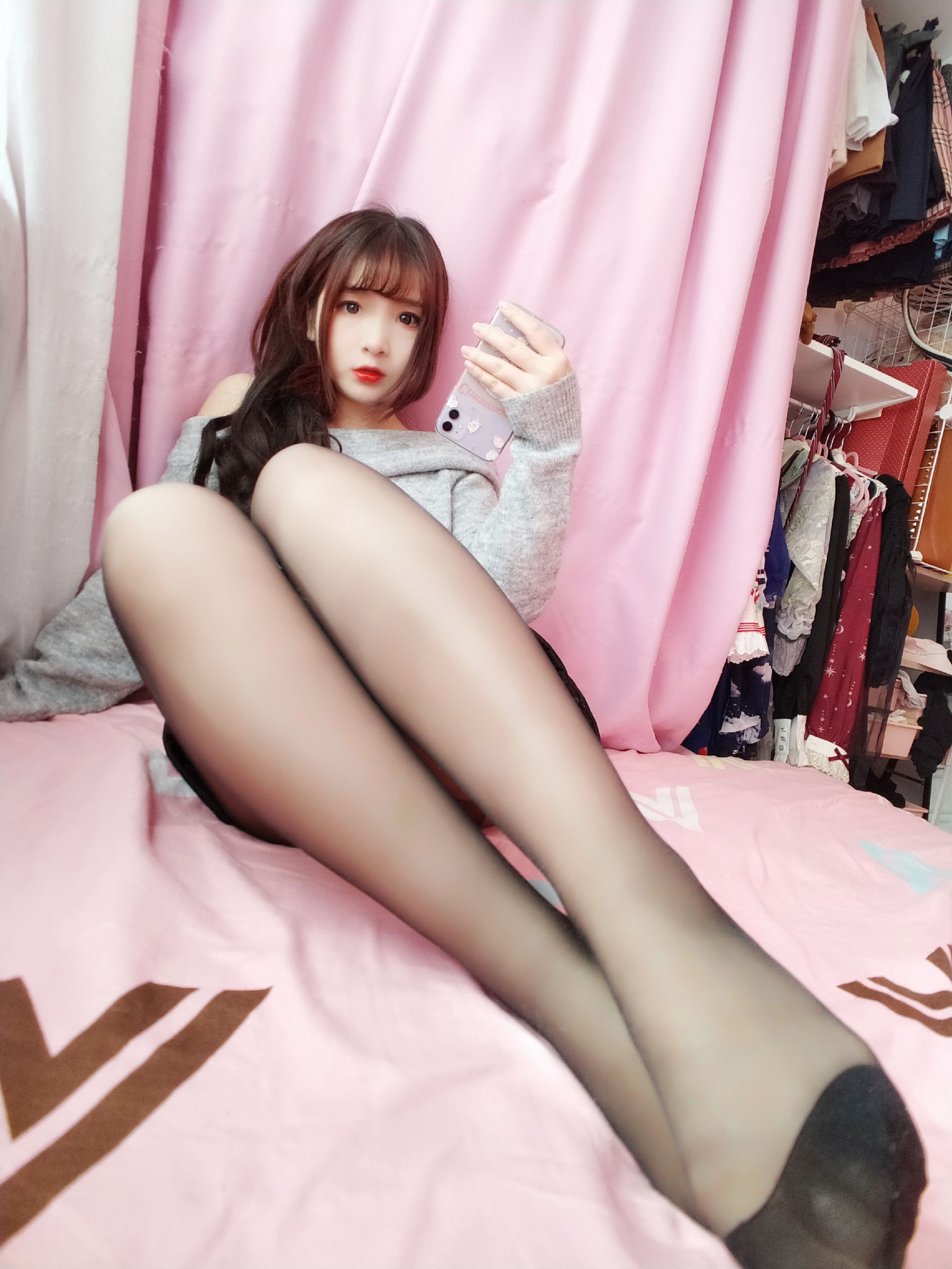 二次元美女古川kagura 浪漫诱惑黑丝长袜-图16