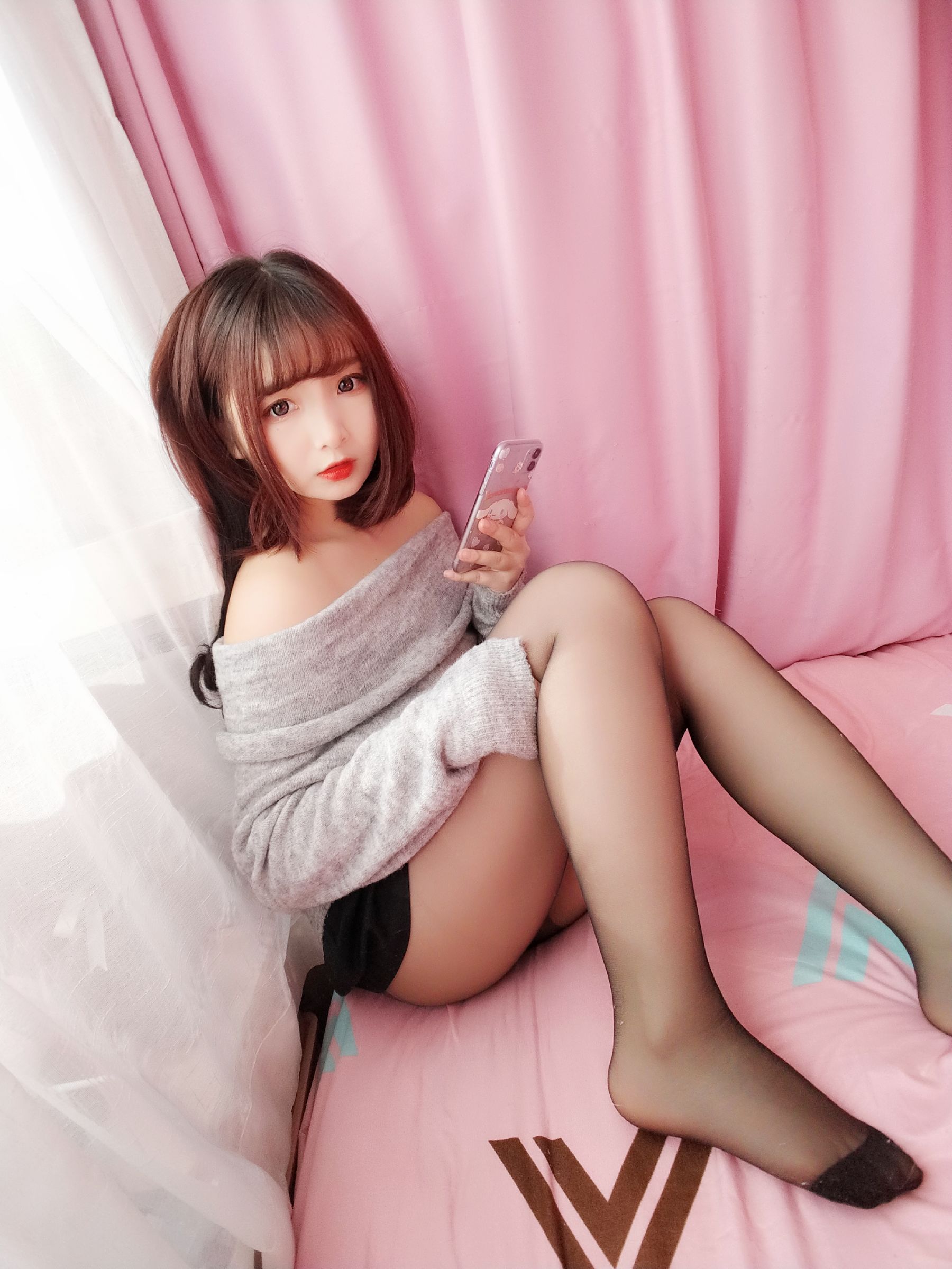 二次元美女古川kagura 浪漫诱惑黑丝长袜-图27