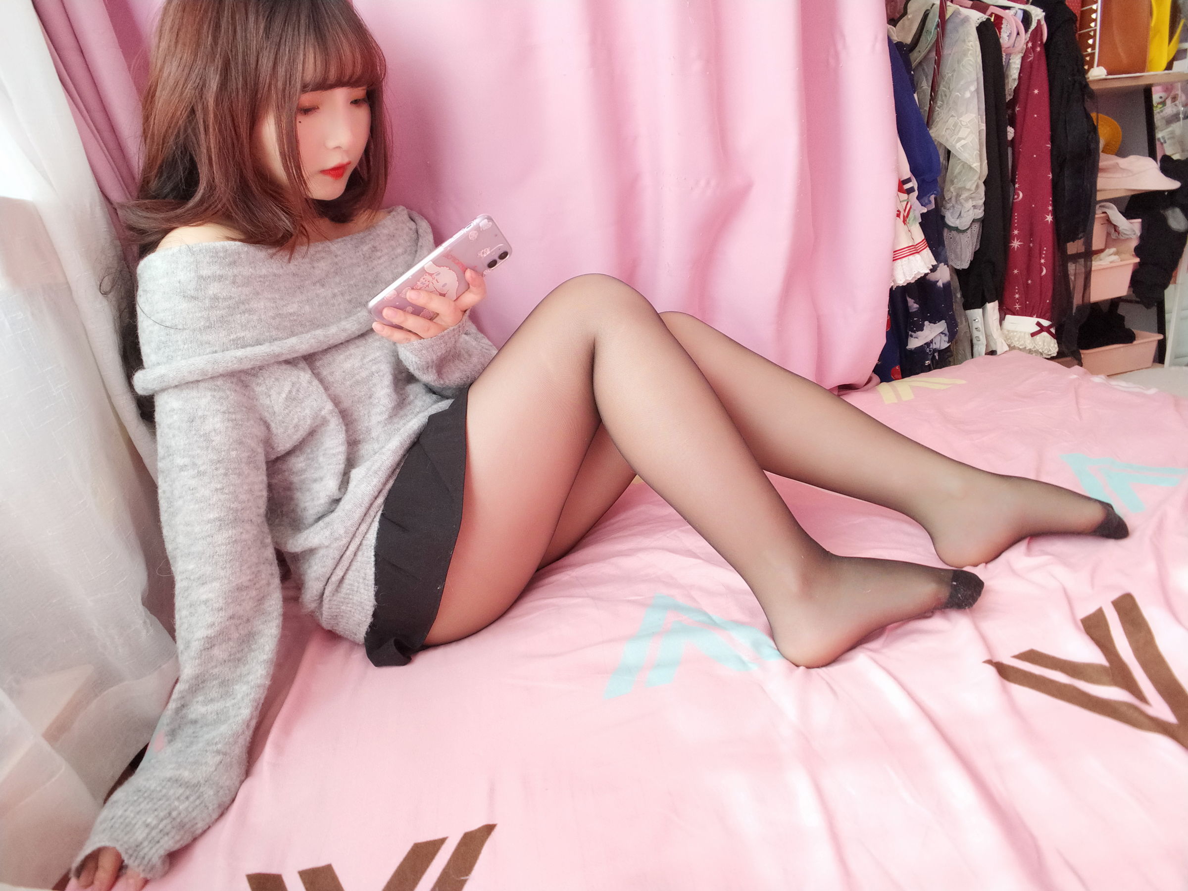 二次元美女古川kagura 浪漫诱惑黑丝长袜-图39