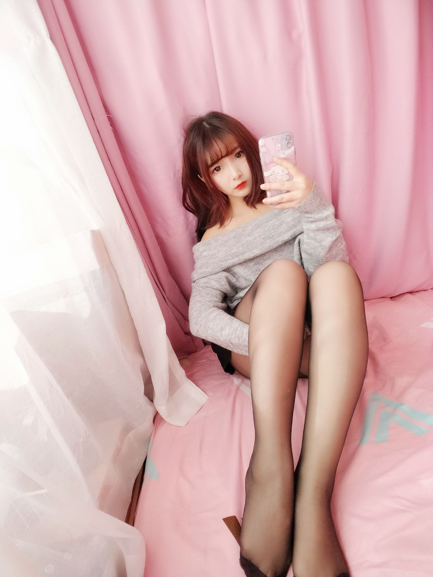 二次元美女古川kagura 浪漫诱惑黑丝长袜-图4